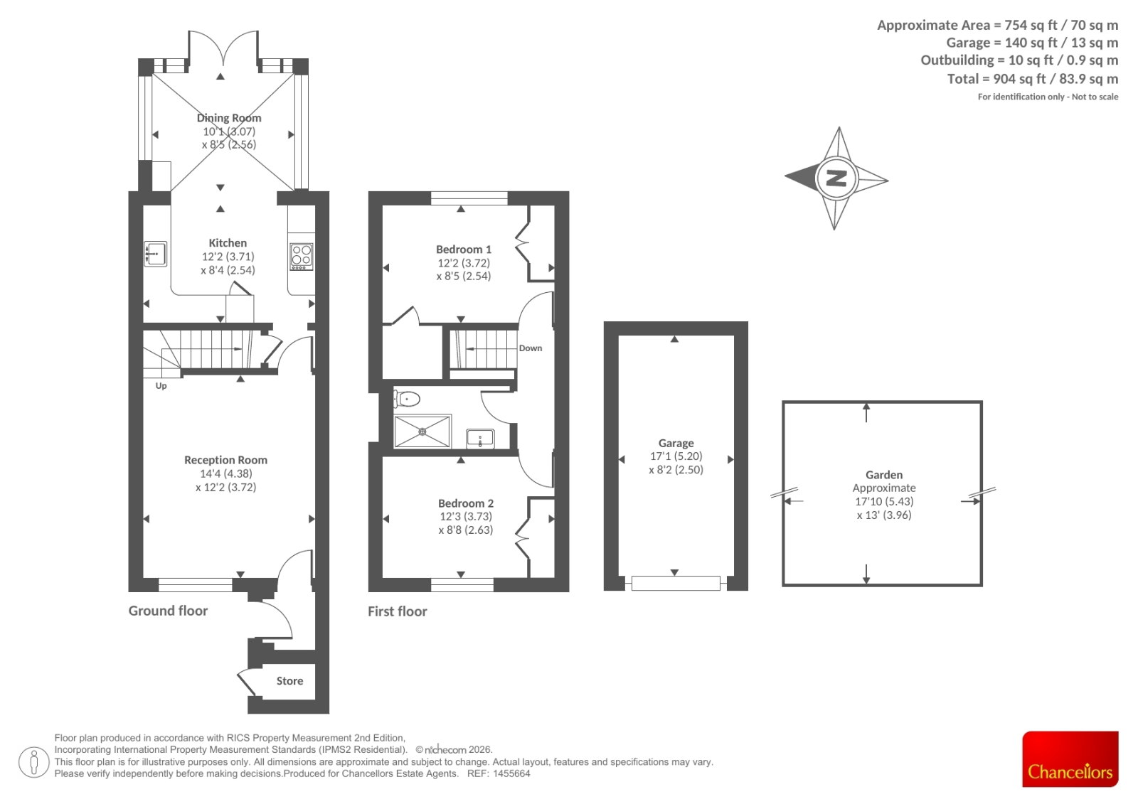15, Canterbury Close, Banbury floorplan