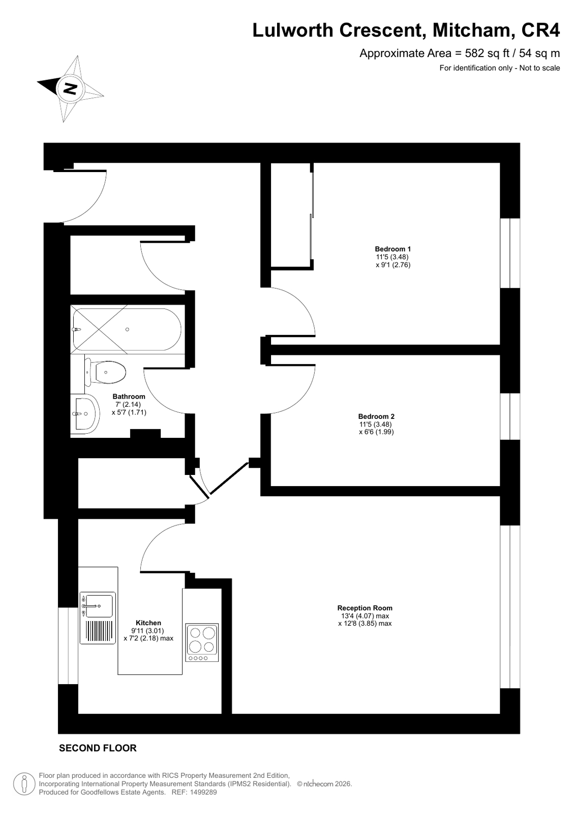 25, Lulworth Crescent, Mitcham floorplan