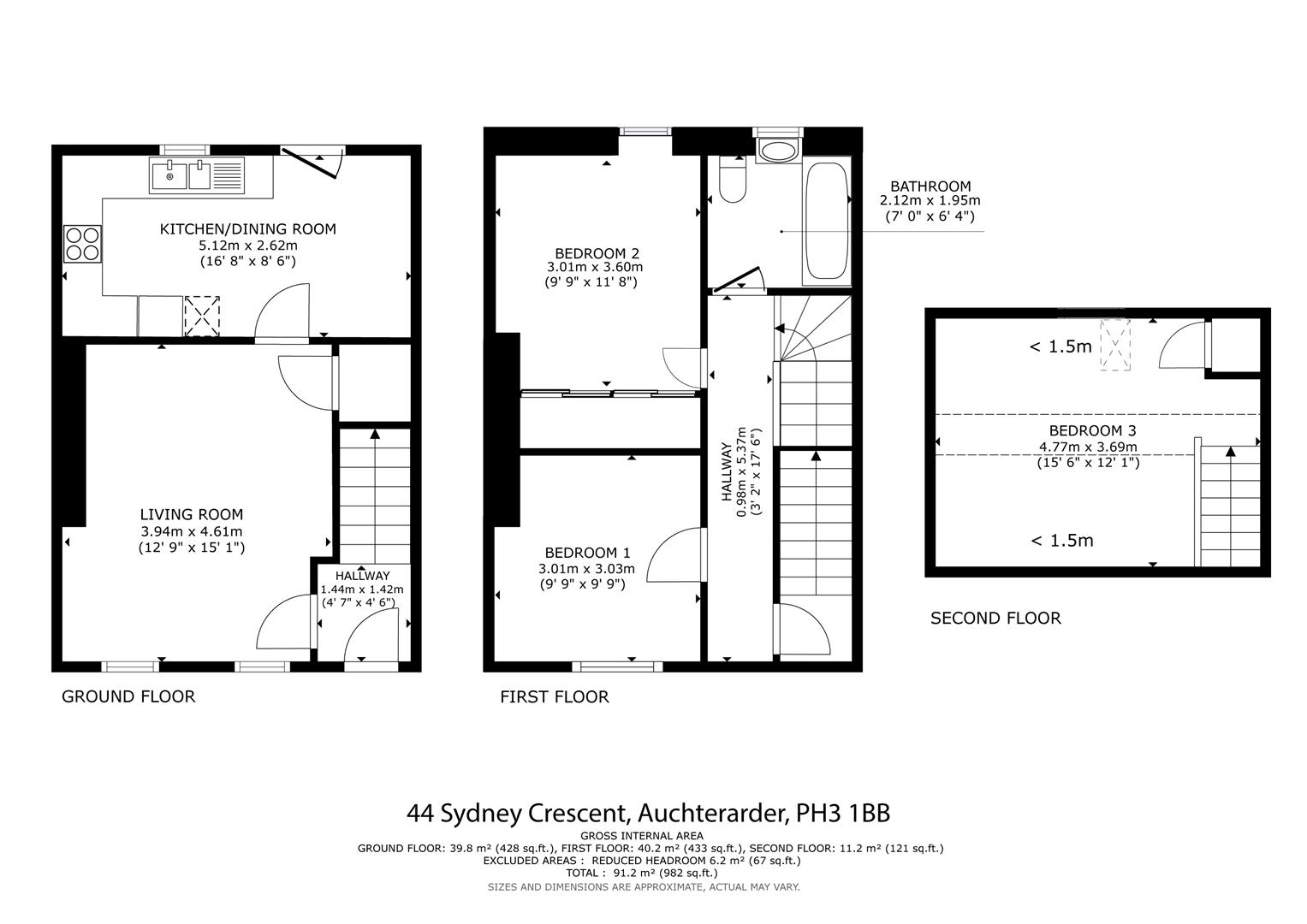 44, Sydney Crescent, Auchterarder floorplan