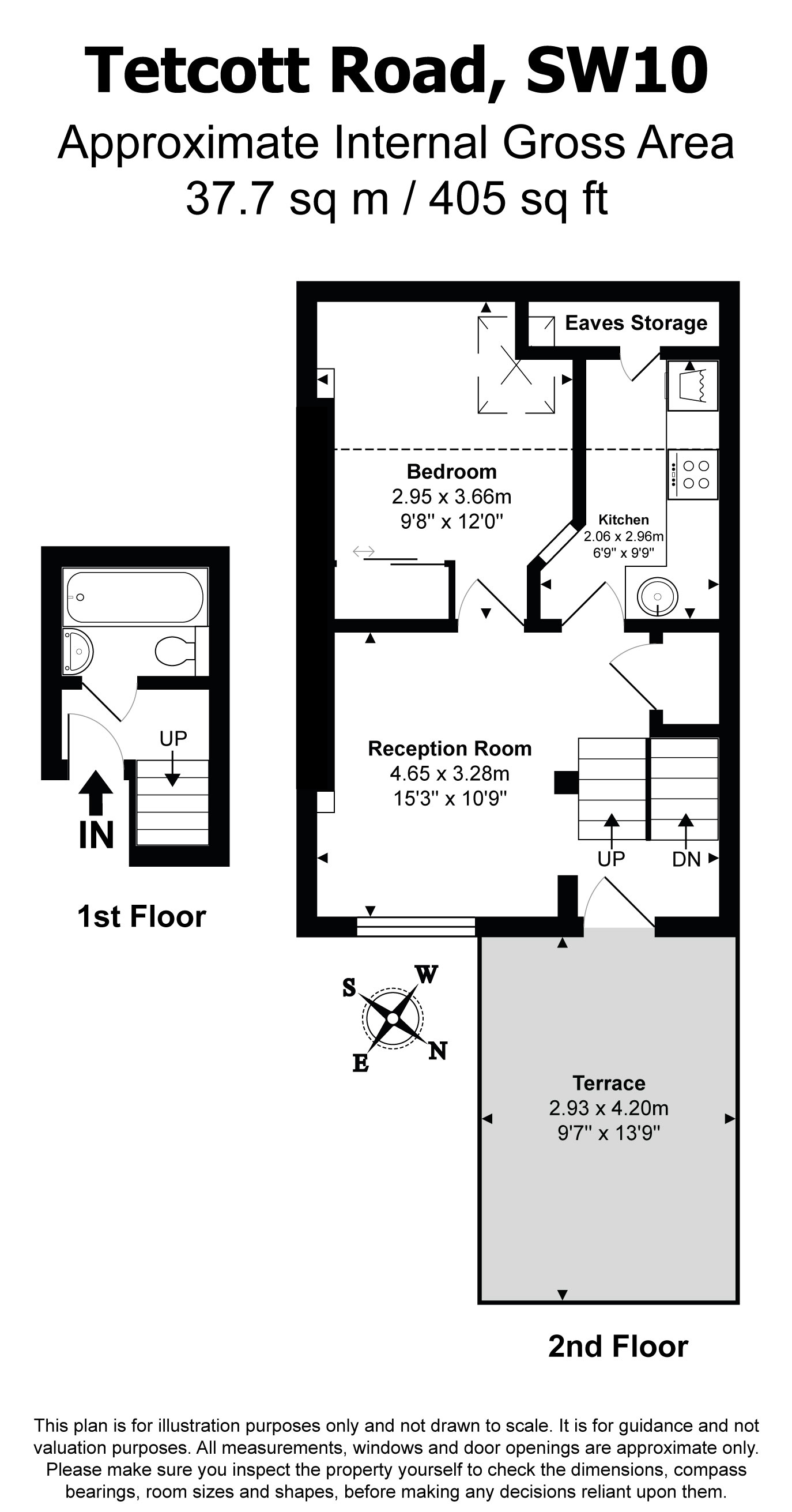 Top Floor Flat, 15, Tetcott Road, Chelsea floorplan