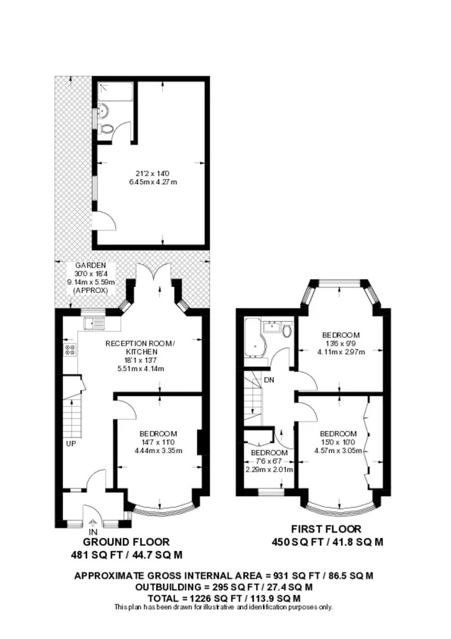 16, Seaton Road, Wembley floorplan