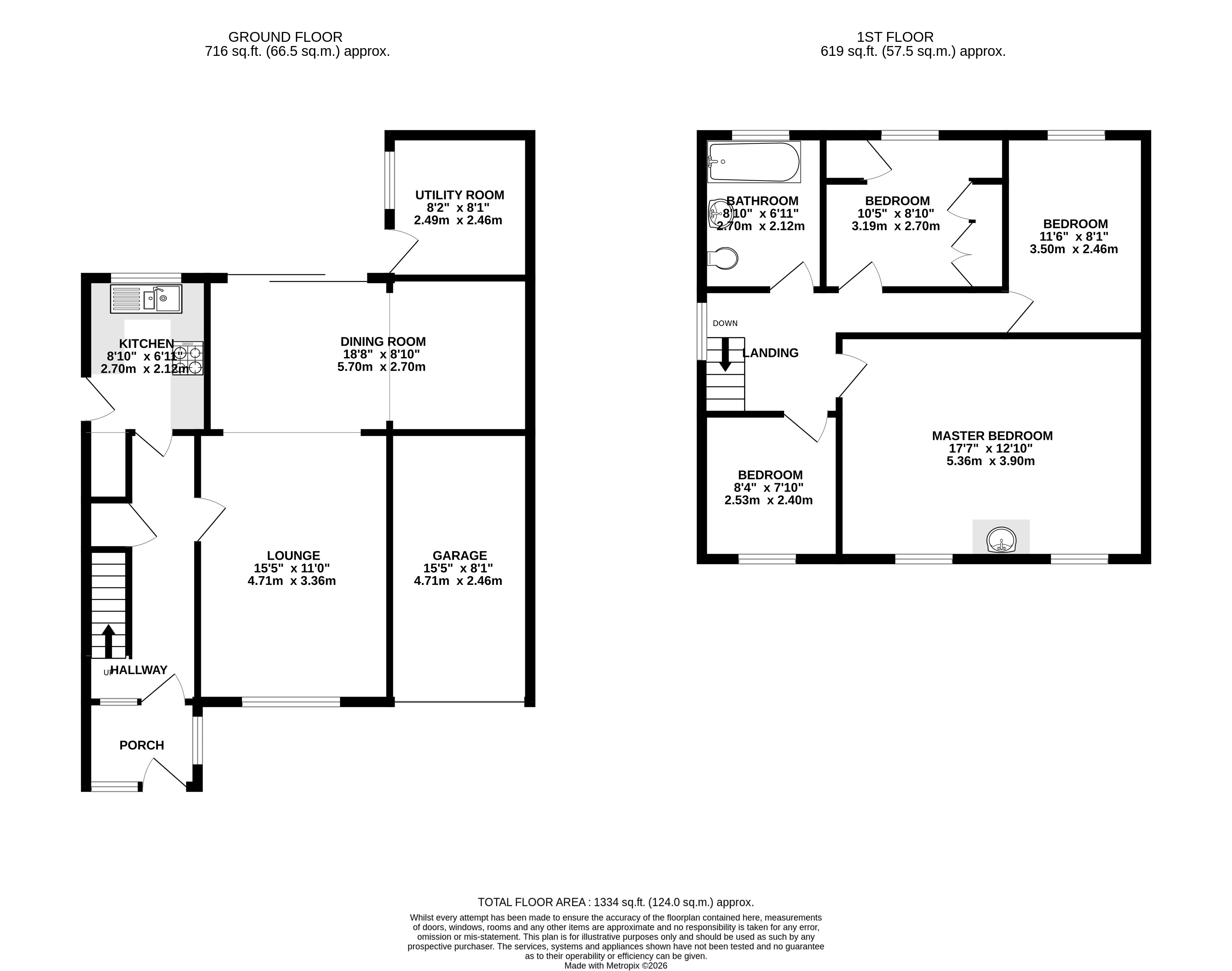 10, Rannock Gardens, Nottingham floorplan
