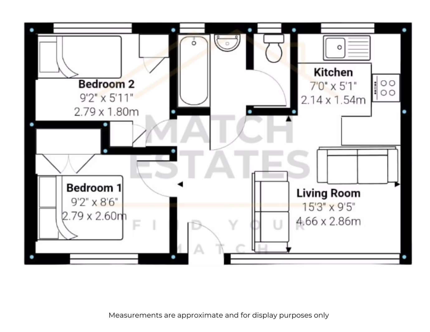 Chalet 42,Romney Sand Holiday Village, The Parade, New Romney floorplan