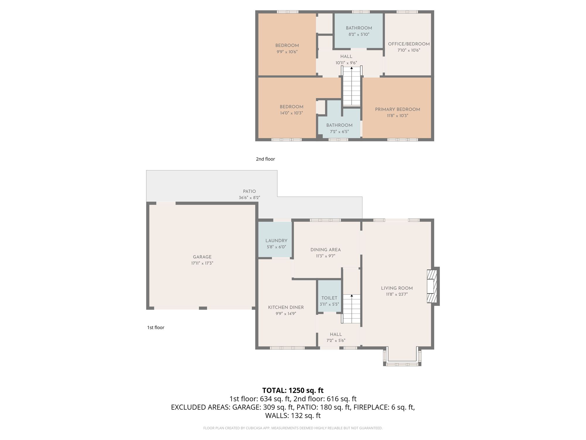 1 Manor Gardens, Leicester floorplan
