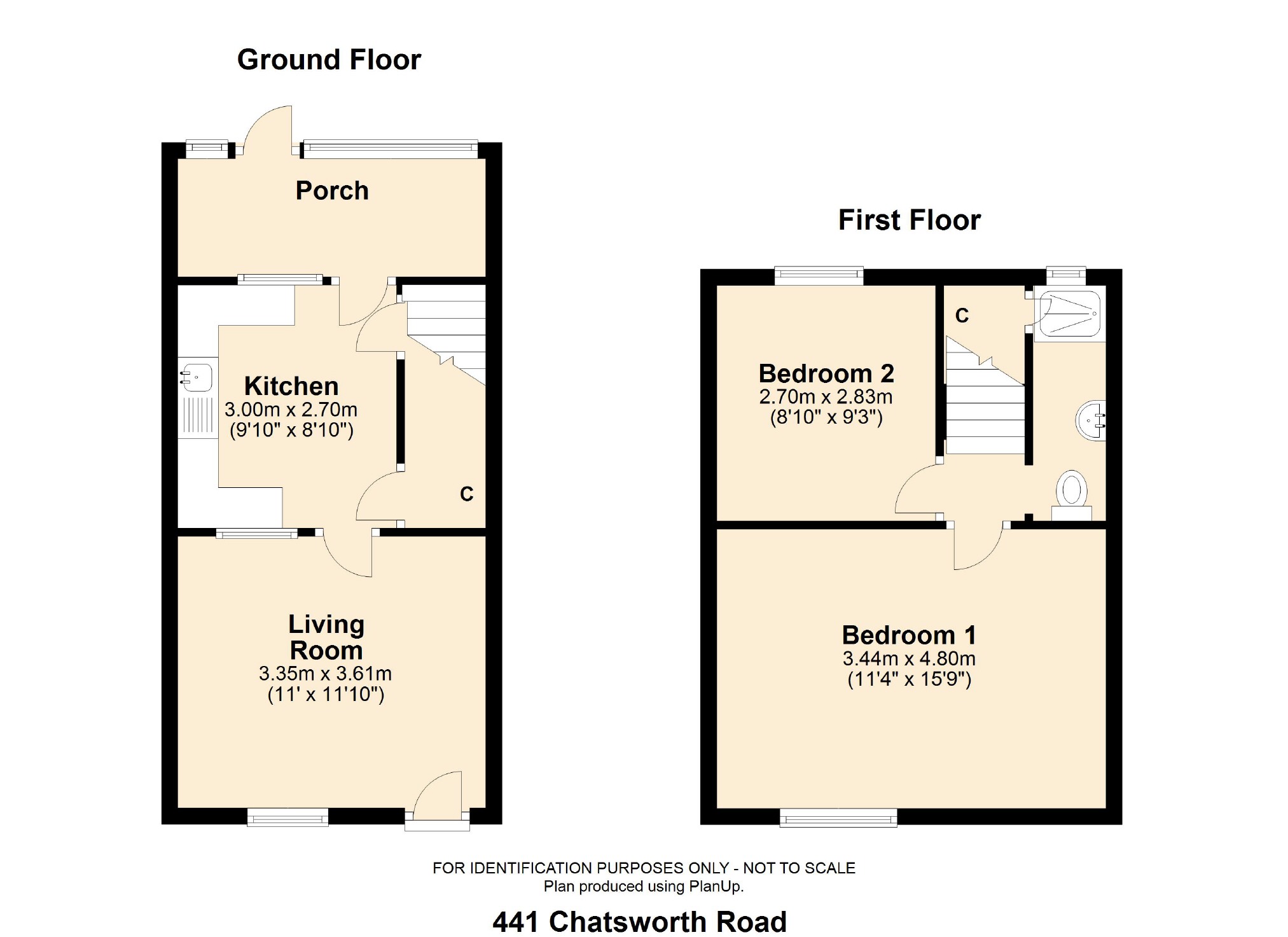 Chatsworth Road, Chesterfield S40, 2 bedroom terraced house for sale 61185081 PrimeLocation