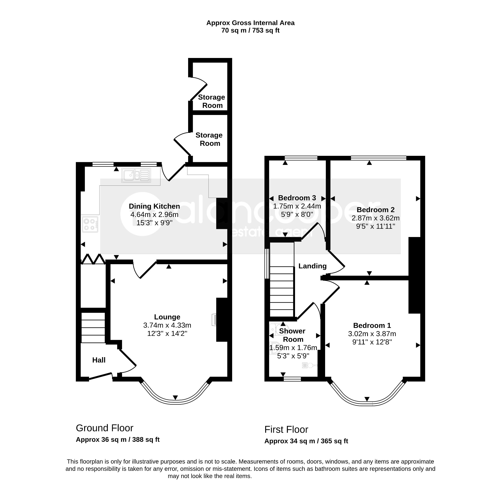 153, Weddington Road, Warwickshire floorplan