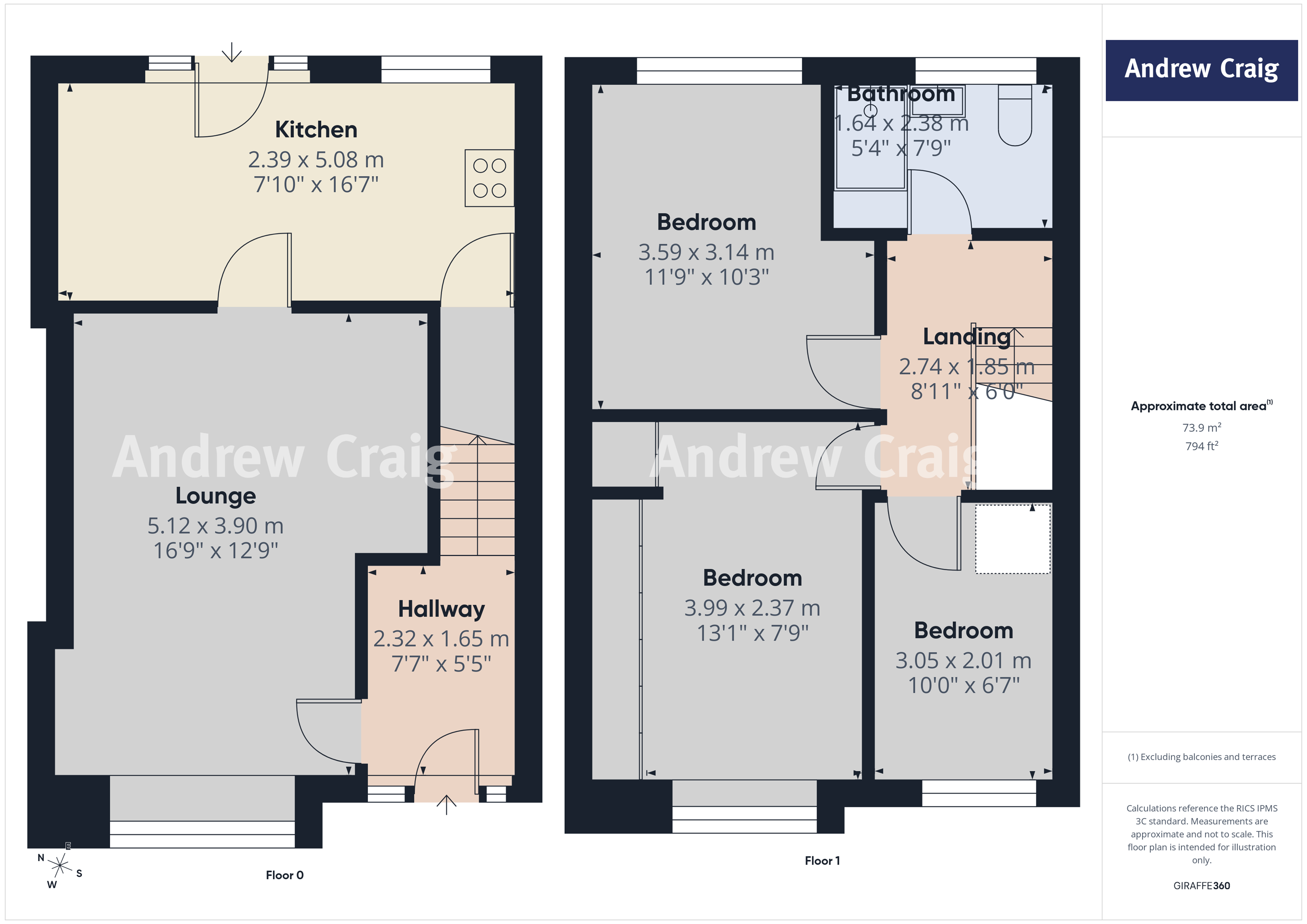 11 Sandiacres, Jarrow floorplan