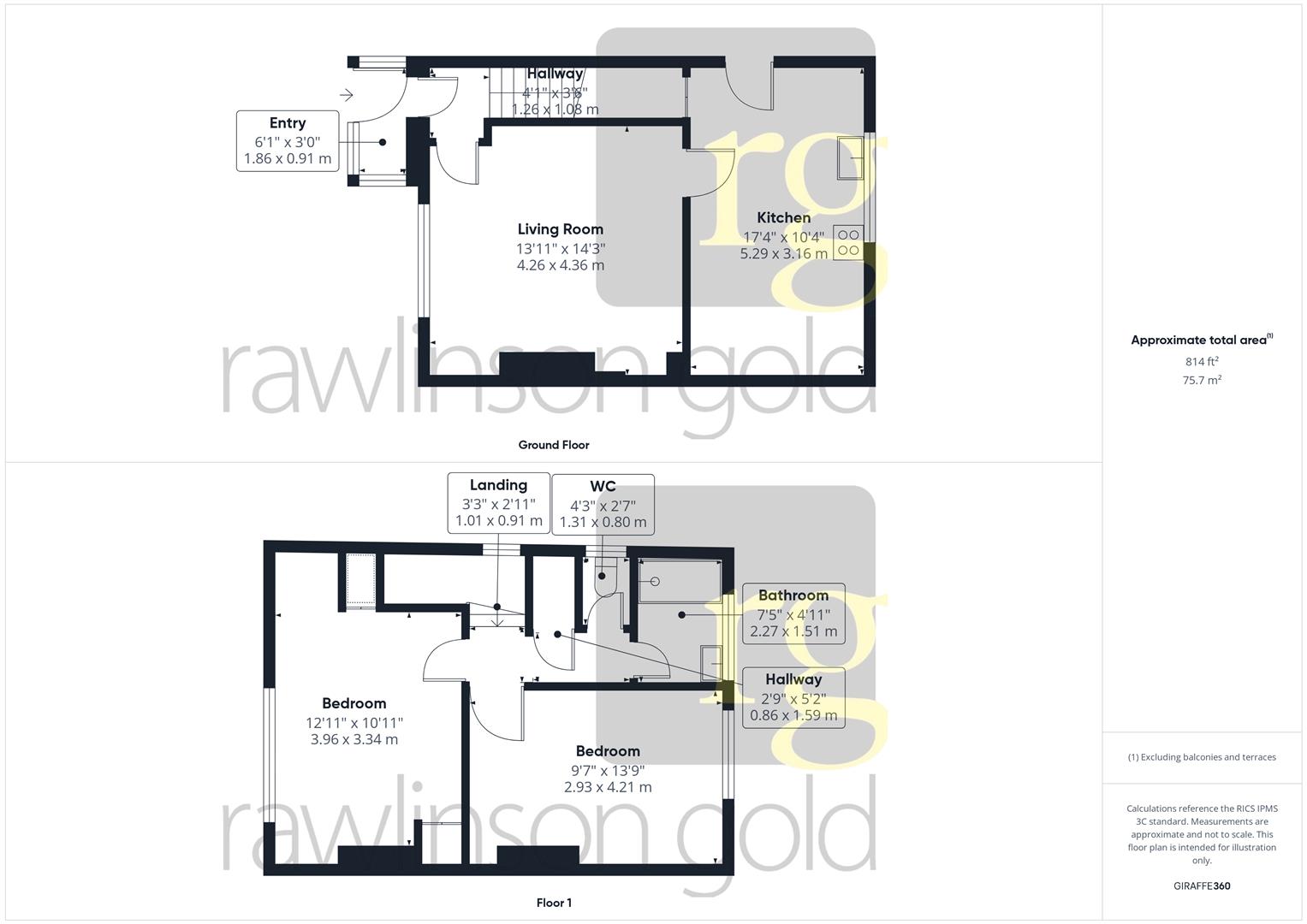 36, Charles Crescent, Harrow floorplan