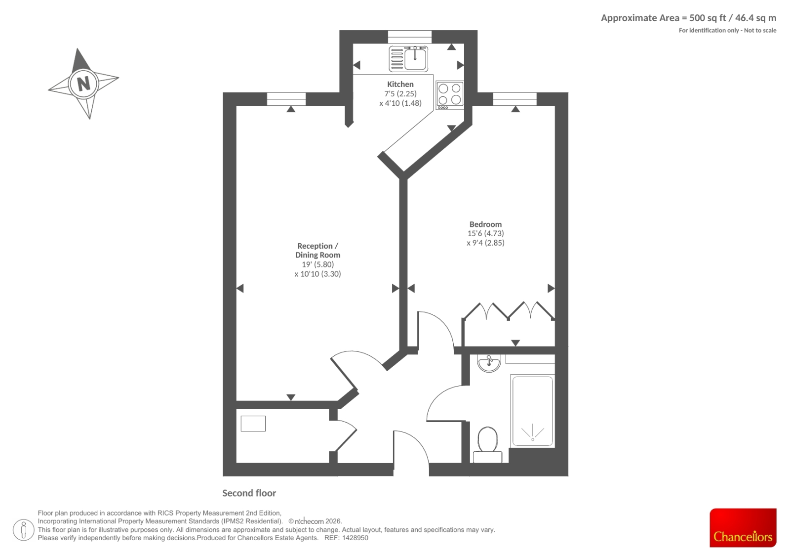 Flat 42 Benedict Court,, Western Avenue, Newbury floorplan