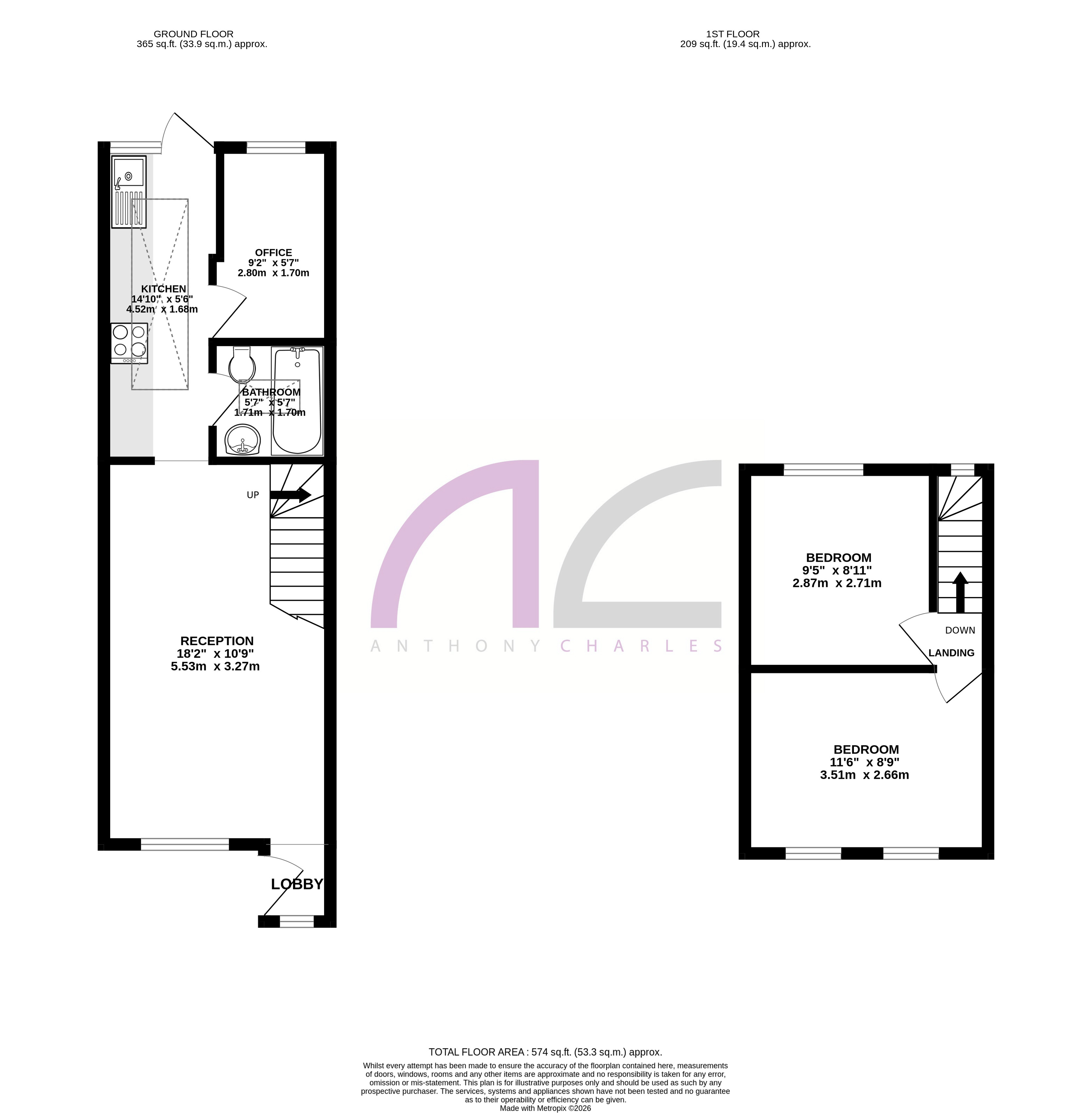 93, Moselle Avenue, London floorplan
