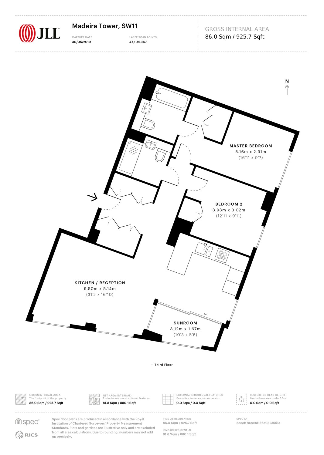 2 Bedrooms Flat to rent in Ponton Road, The Residence, London SW11
