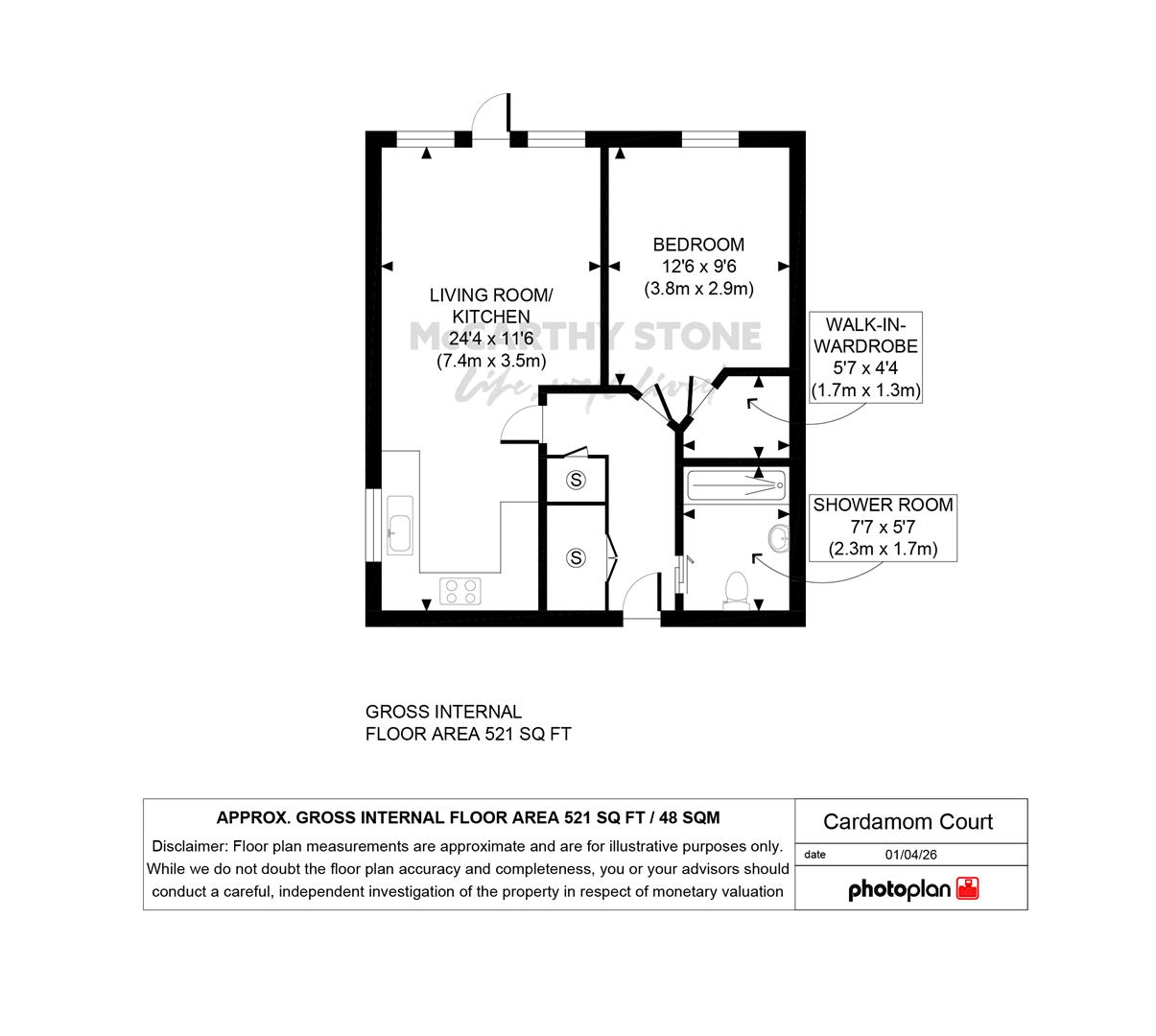 3 Cardamom Court, 71 Albion Road, Bexleyheath floorplan