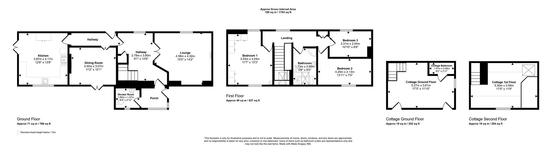 Snowdrop Cottage, Narberth floorplan