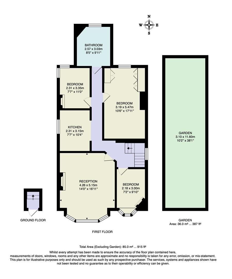 26a, Churchfields, South Woodford floorplan