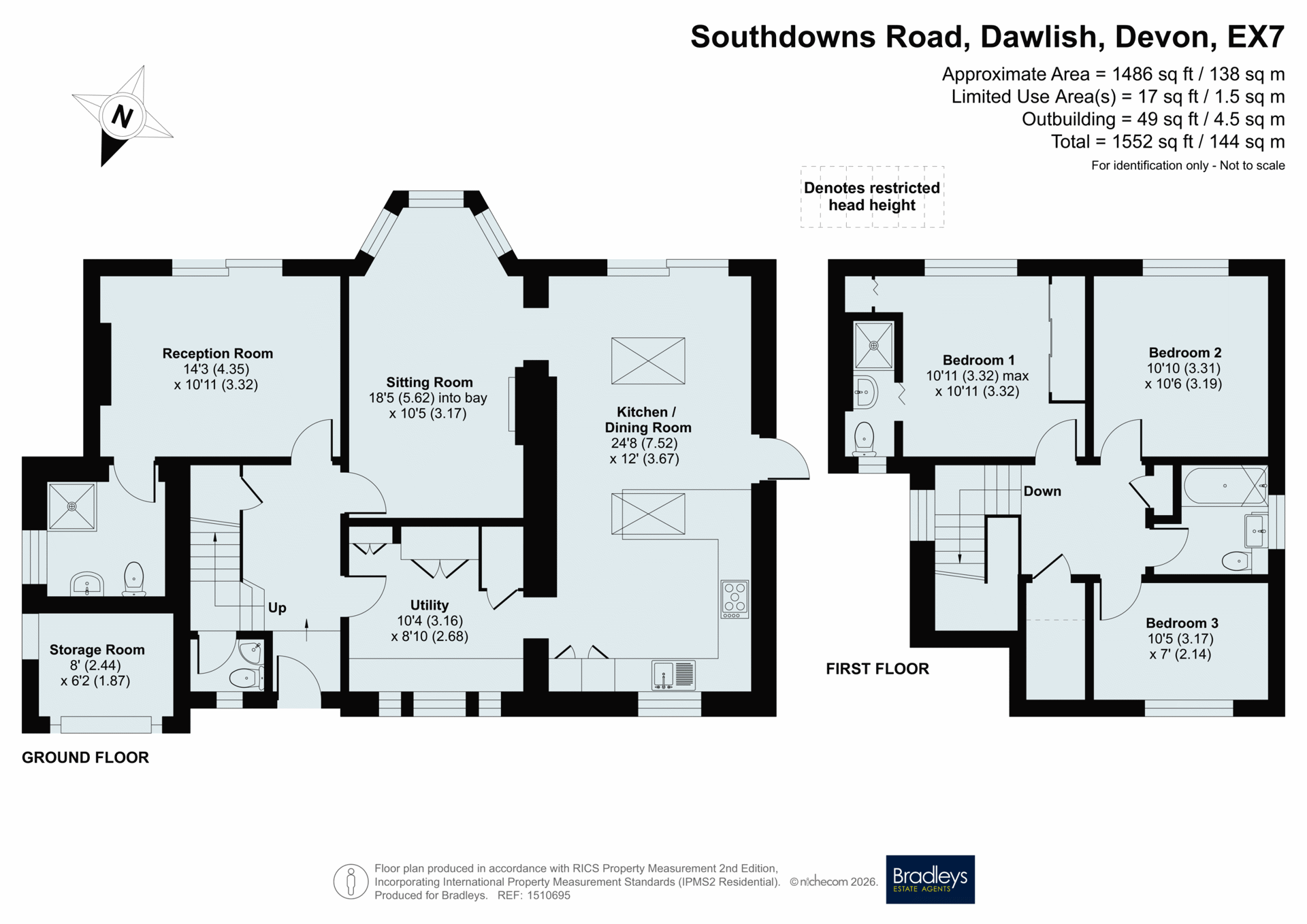 5, Southdowns Road, Devon floorplan
