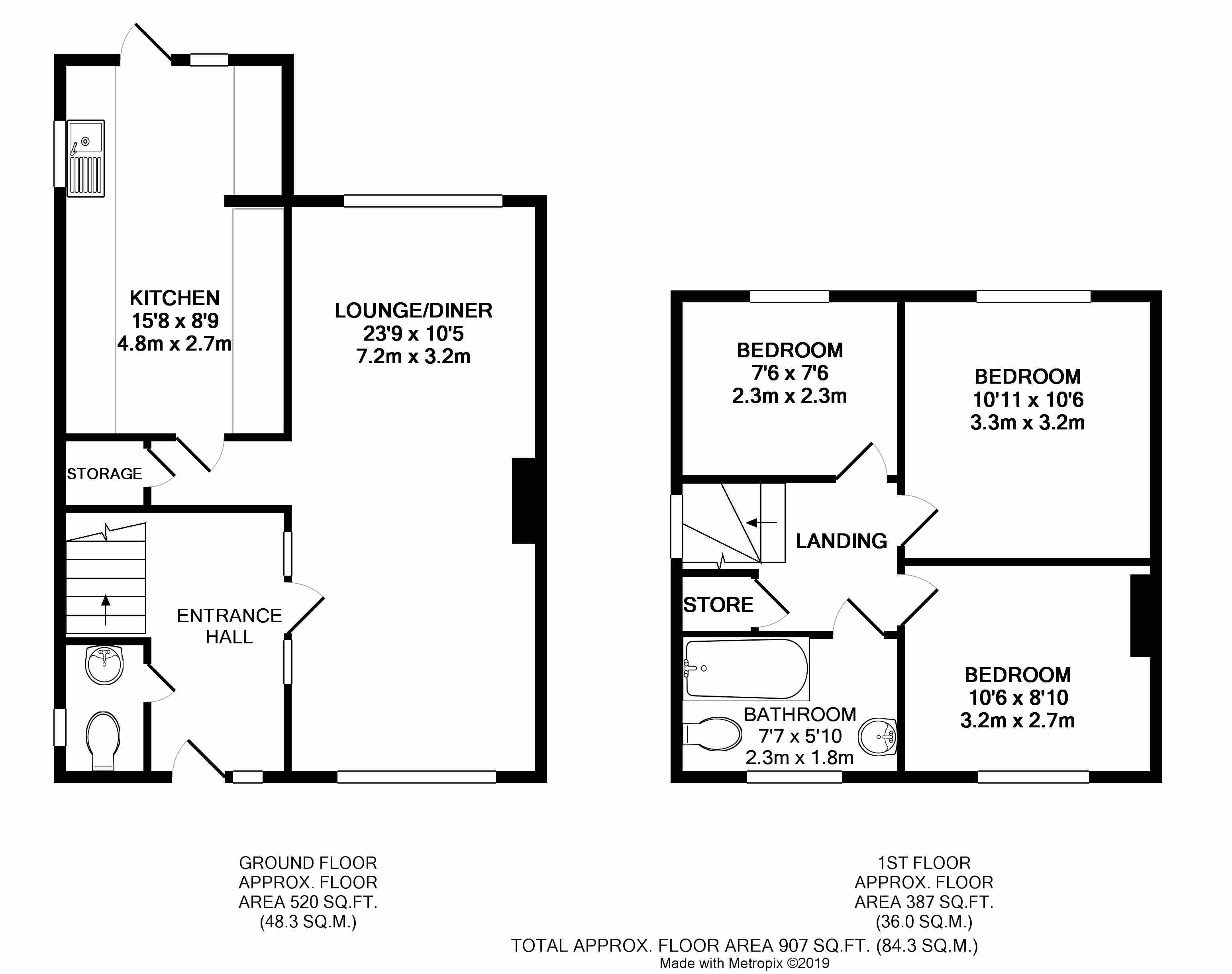 3 Bedrooms Semi-detached house for sale in Fordwater Gardens, Yapton, Arundel BN18