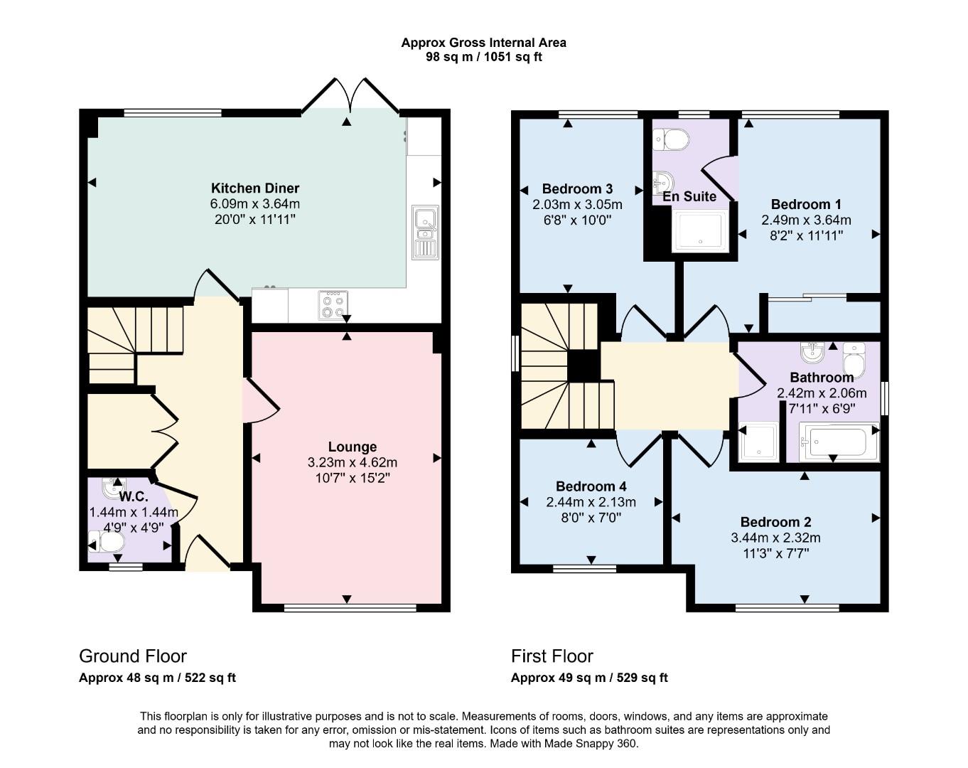 14, Stonebrigg Way, Northampton floorplan