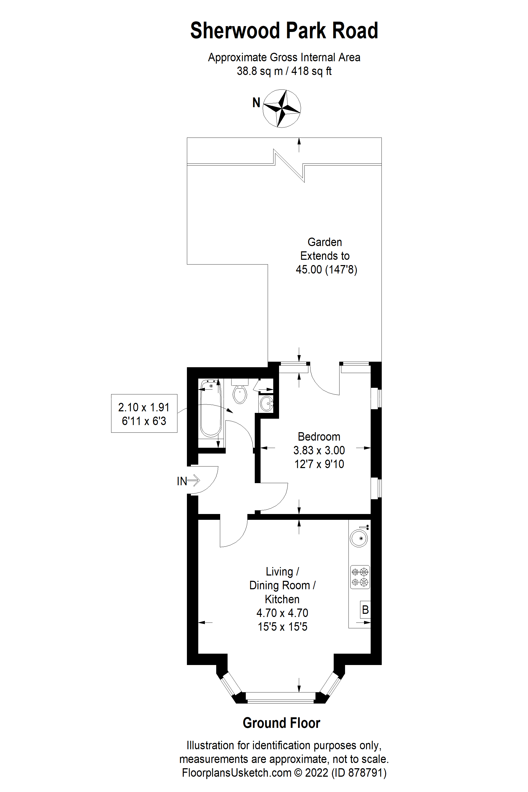 Sherwood Park Road, Sutton SM1, 1 bedroom flat for sale 61951271
