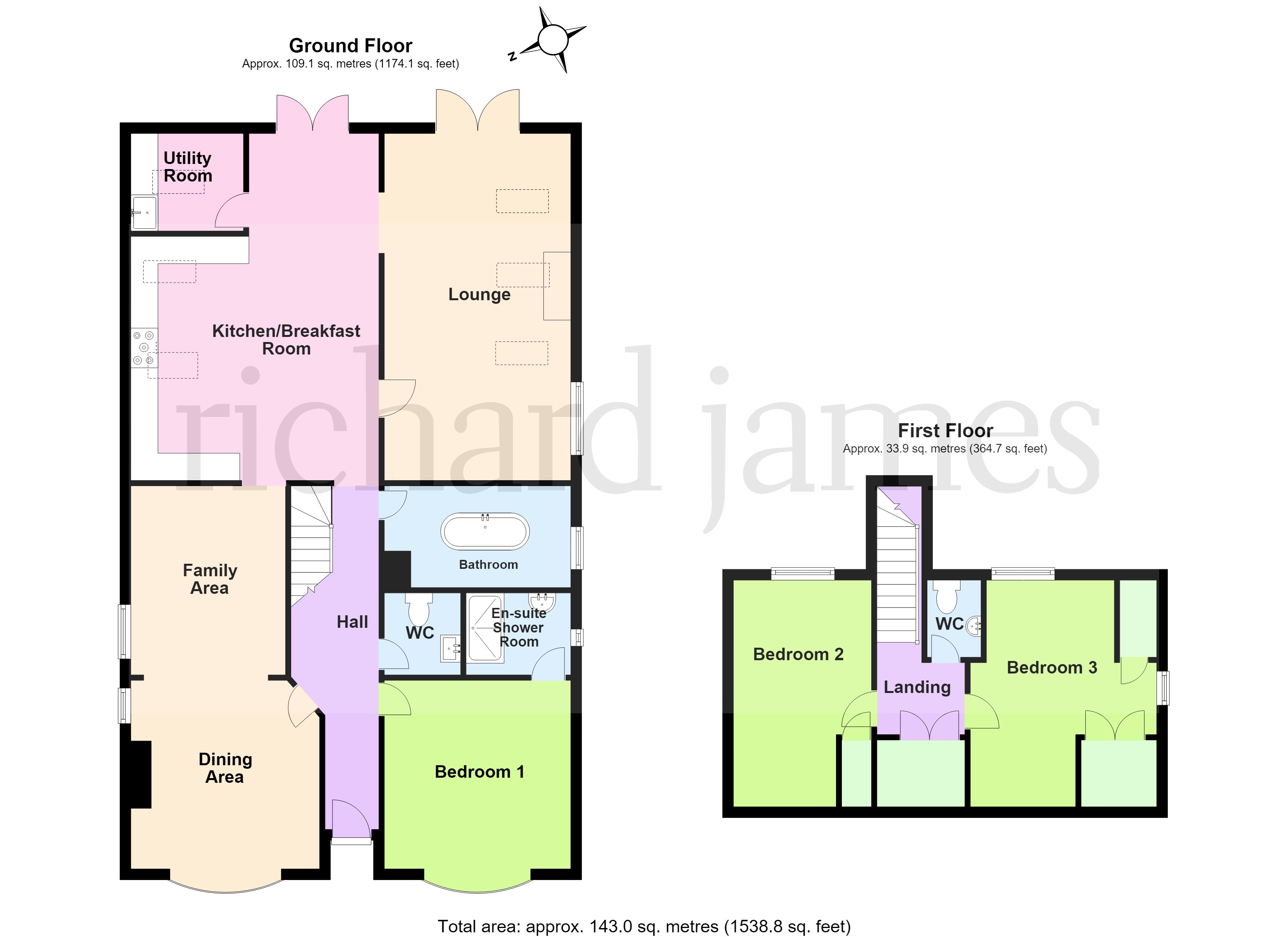 3, Fern Road, Rushden floorplan