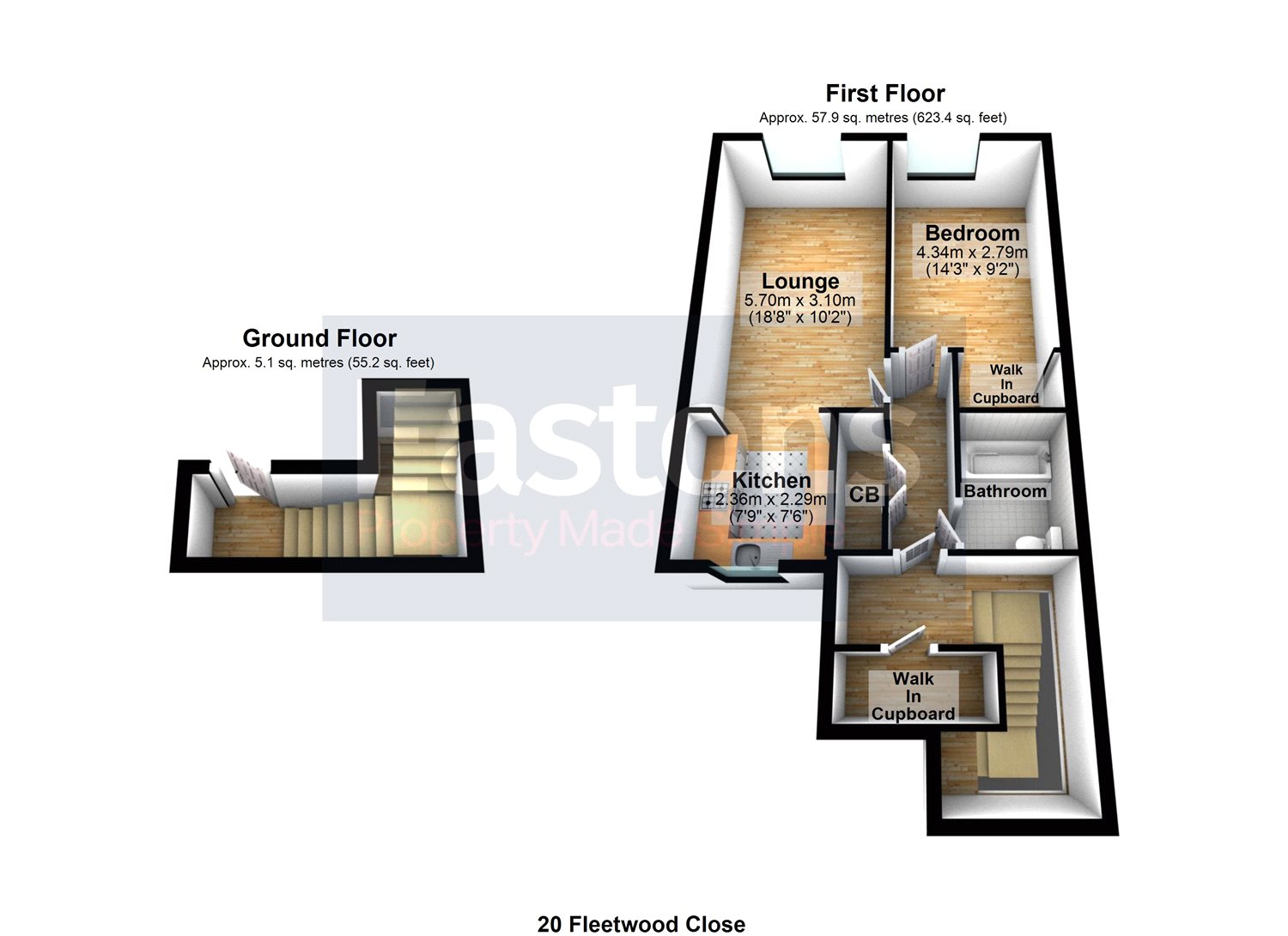 1 Bedrooms Maisonette for sale in Fleetwood Close, Tadworth KT20