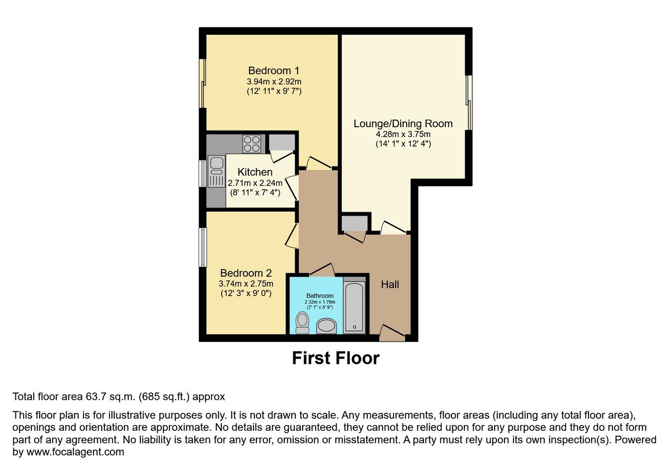 Quarterdeck, Vectis Way, Portsmouth floorplan