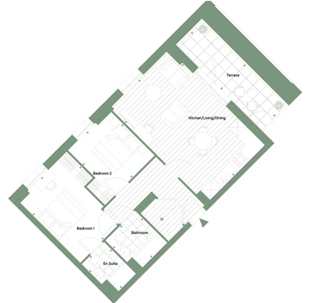 267 Meadowlark House, Moorhen Drive, London floorplan