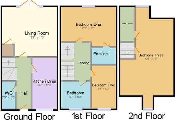 3 Bedrooms Terraced house for sale in Second Wood Street, Nantwich CW5