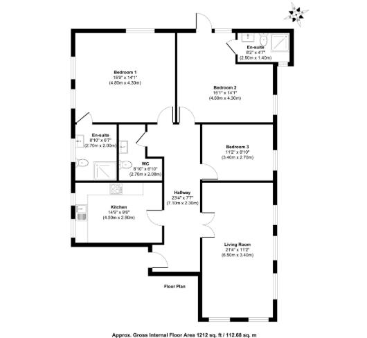 2, Burghley House, Rockingham Road, Cottingham floorplan