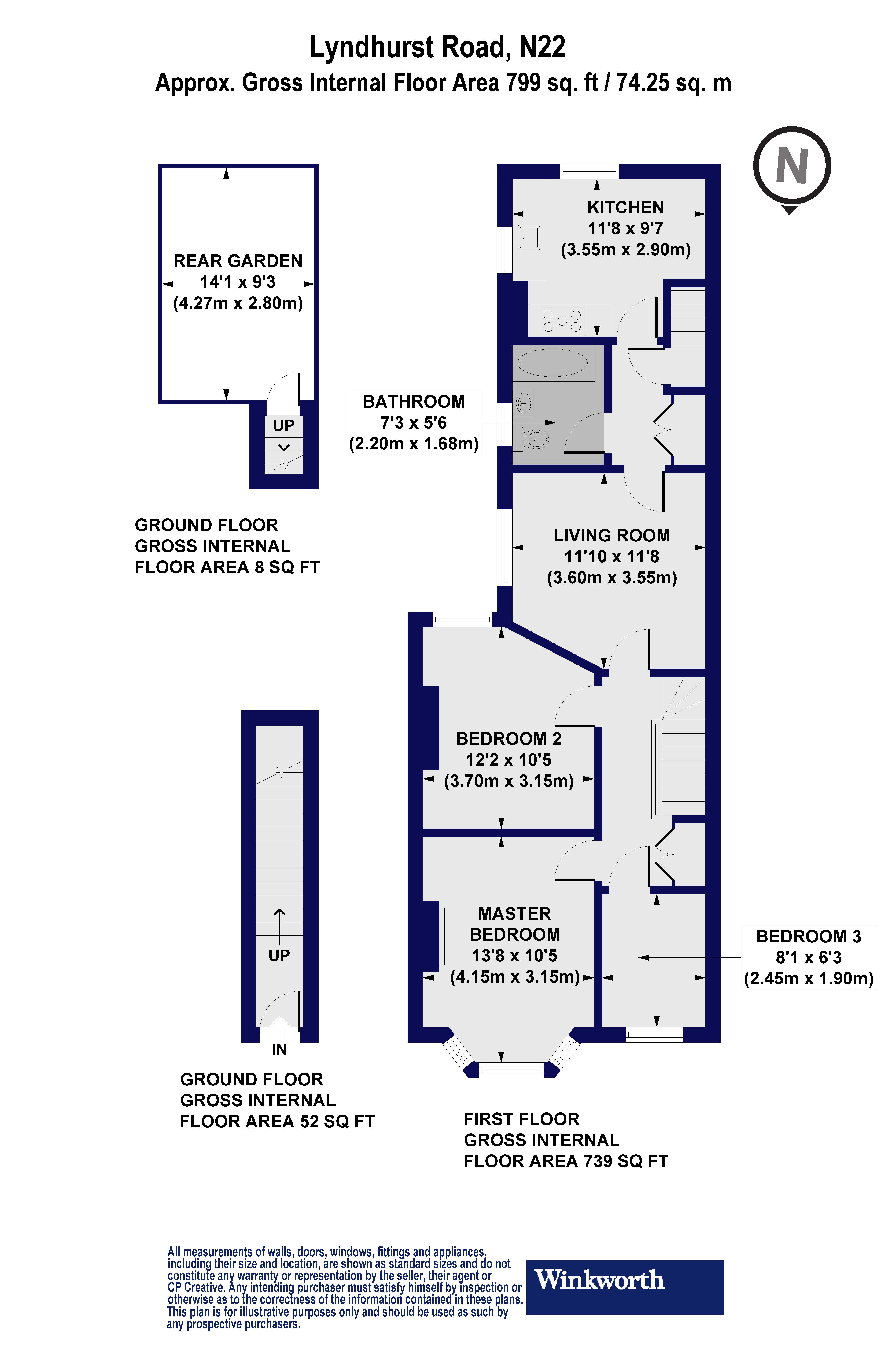 186, Lyndhurst Road, London floorplan