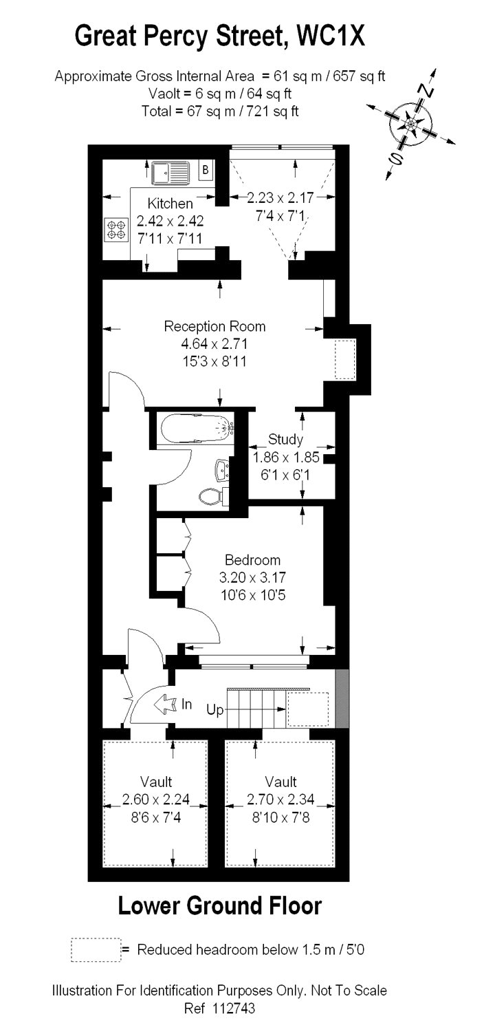 1 Bedrooms Flat to rent in Great Percy Street, Clerkenwell, London WC1X