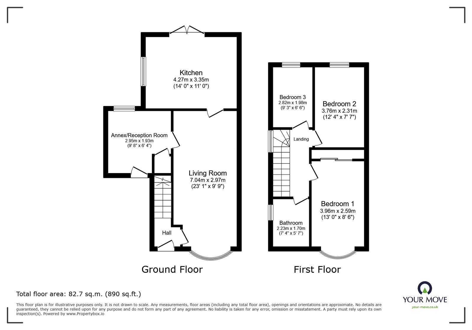 26, King George Road, Leicestershire floorplan