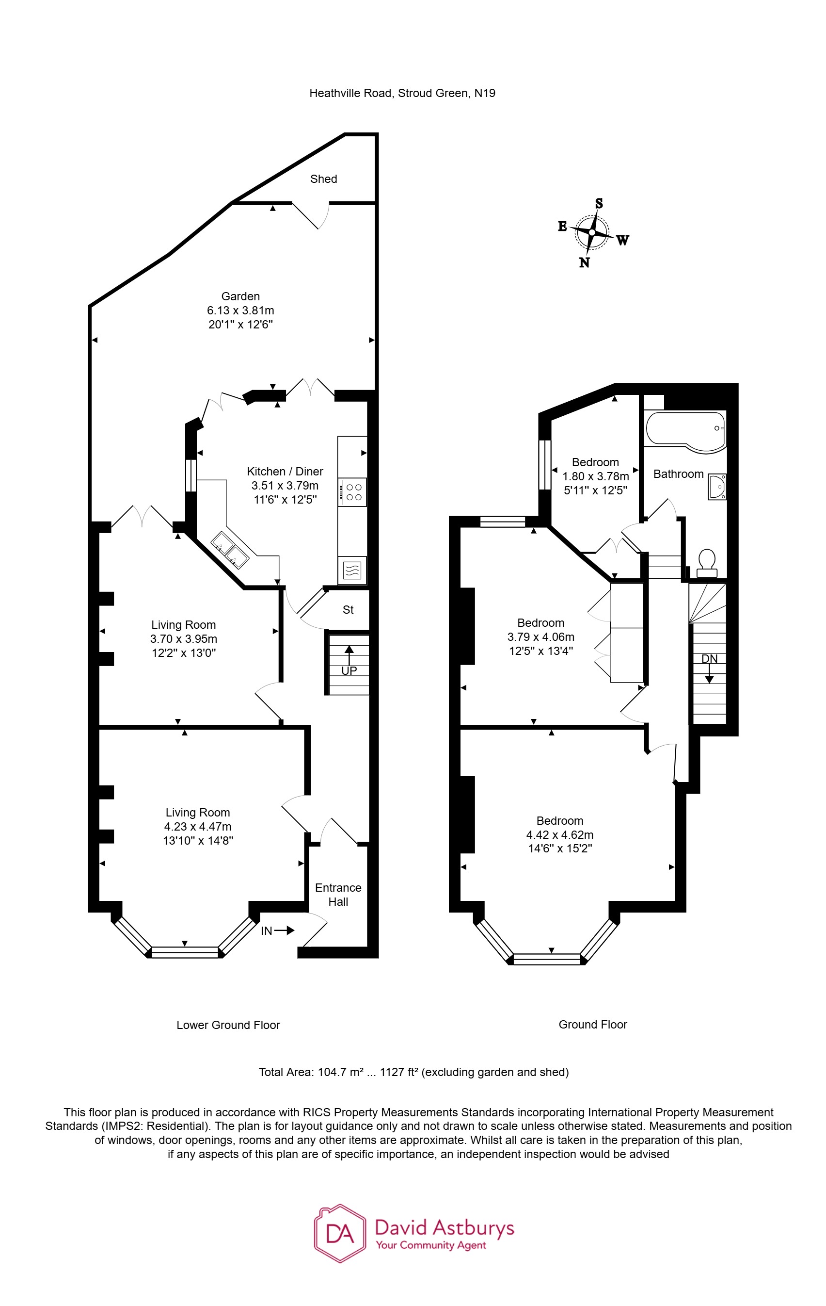 26A, Heathville Road, Stroud Green floorplan
