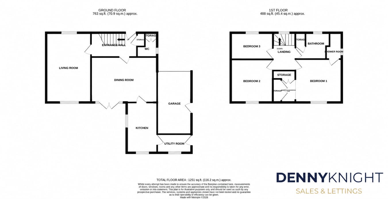 41, Princess Close, Northampton floorplan