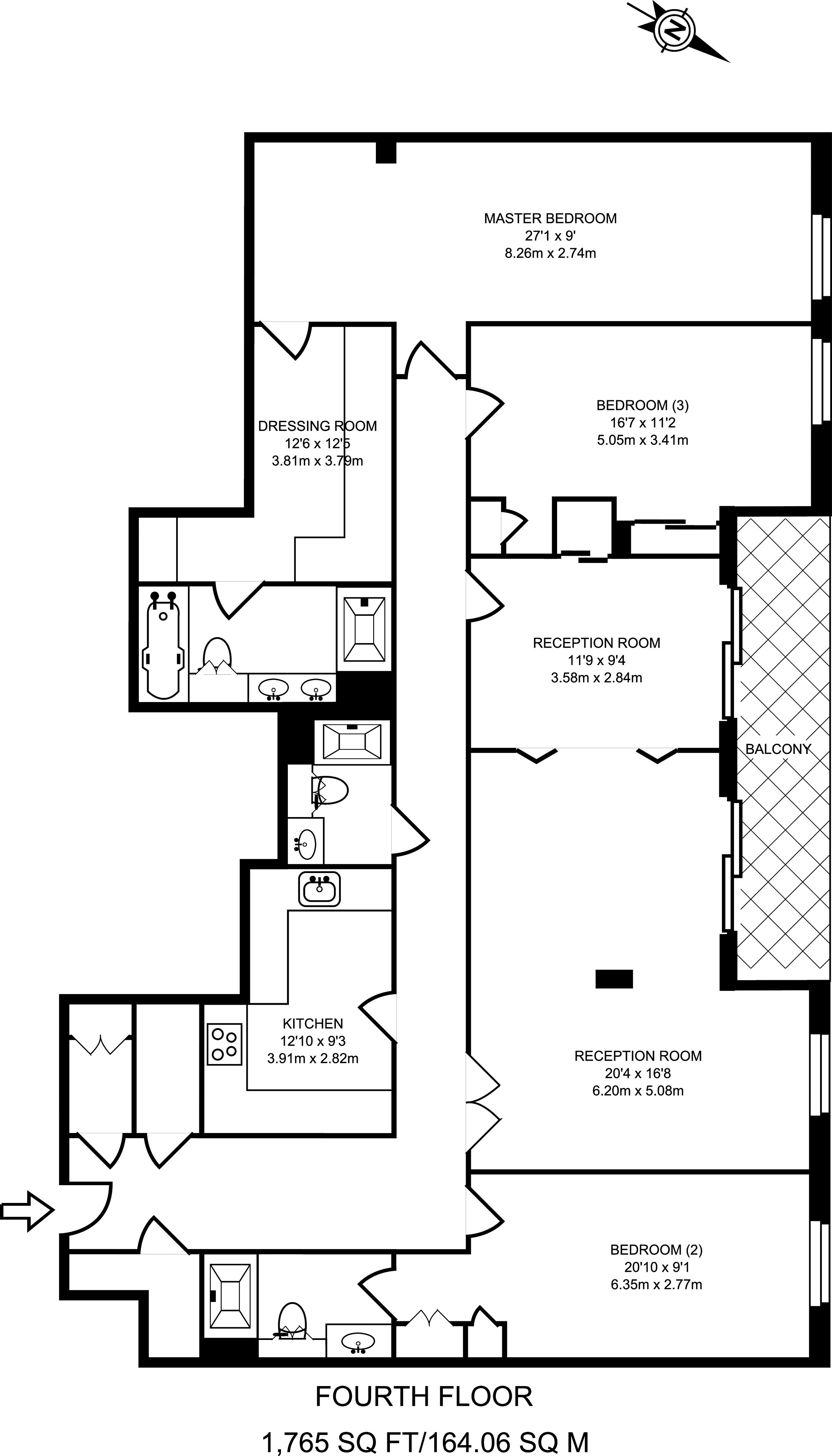 3 Bedrooms Flat to rent in Park Street, London SW6