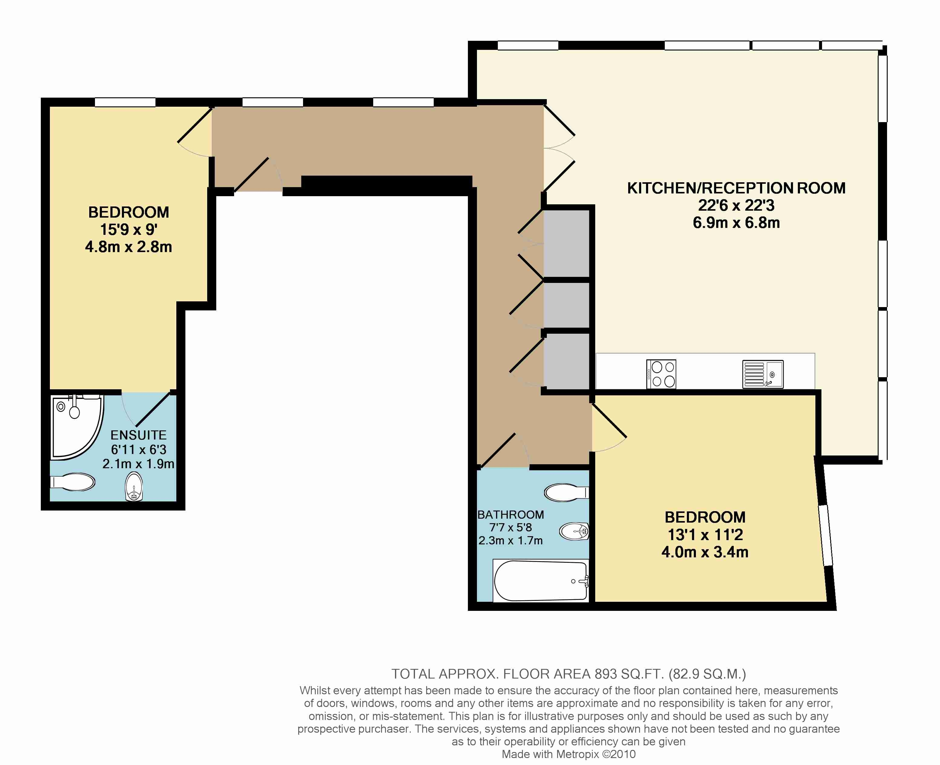 2 Bedrooms Flat to rent in Rochester Place, Camden NW1