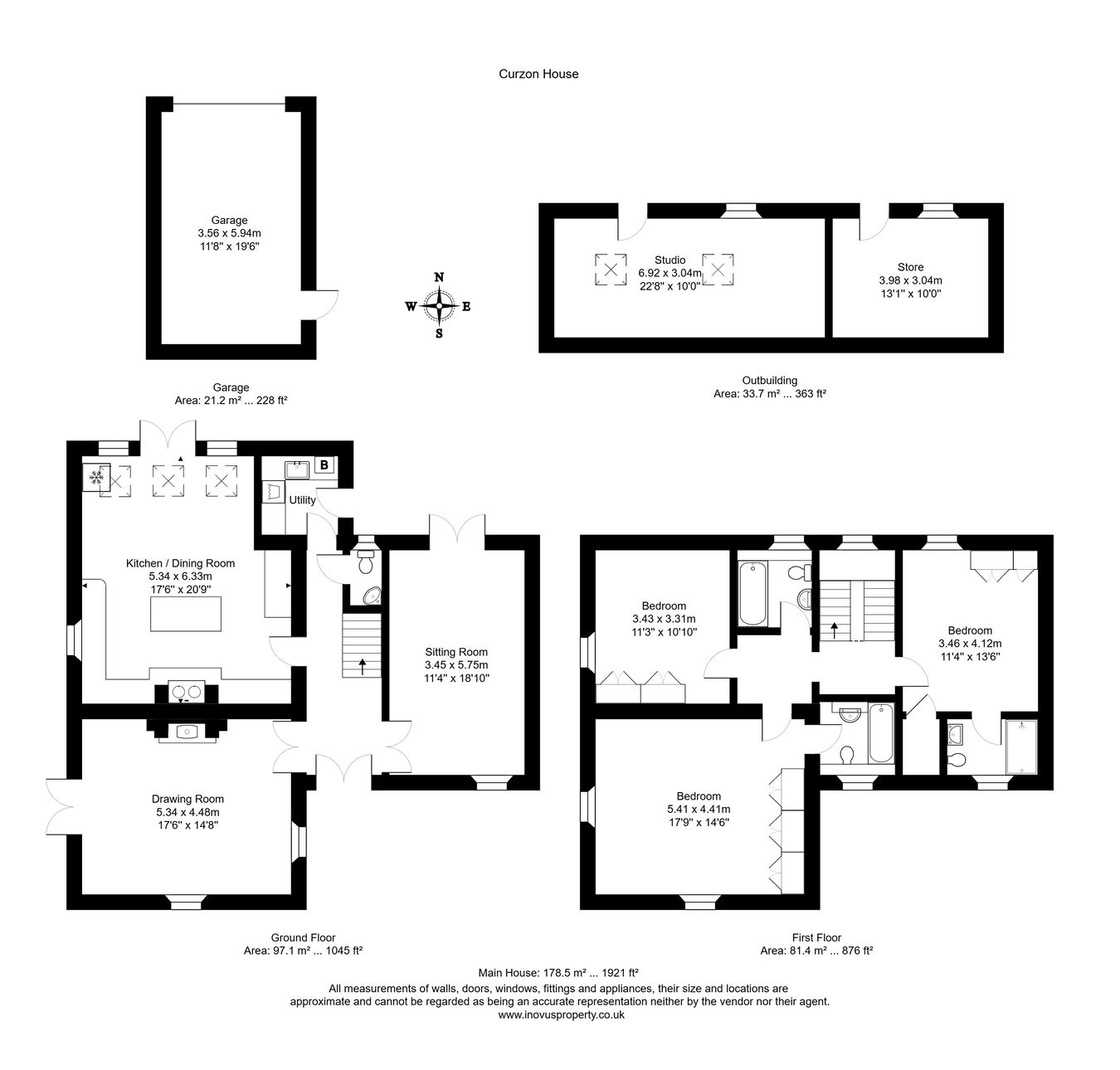Curzon House, Rode Manor, Rode floorplan