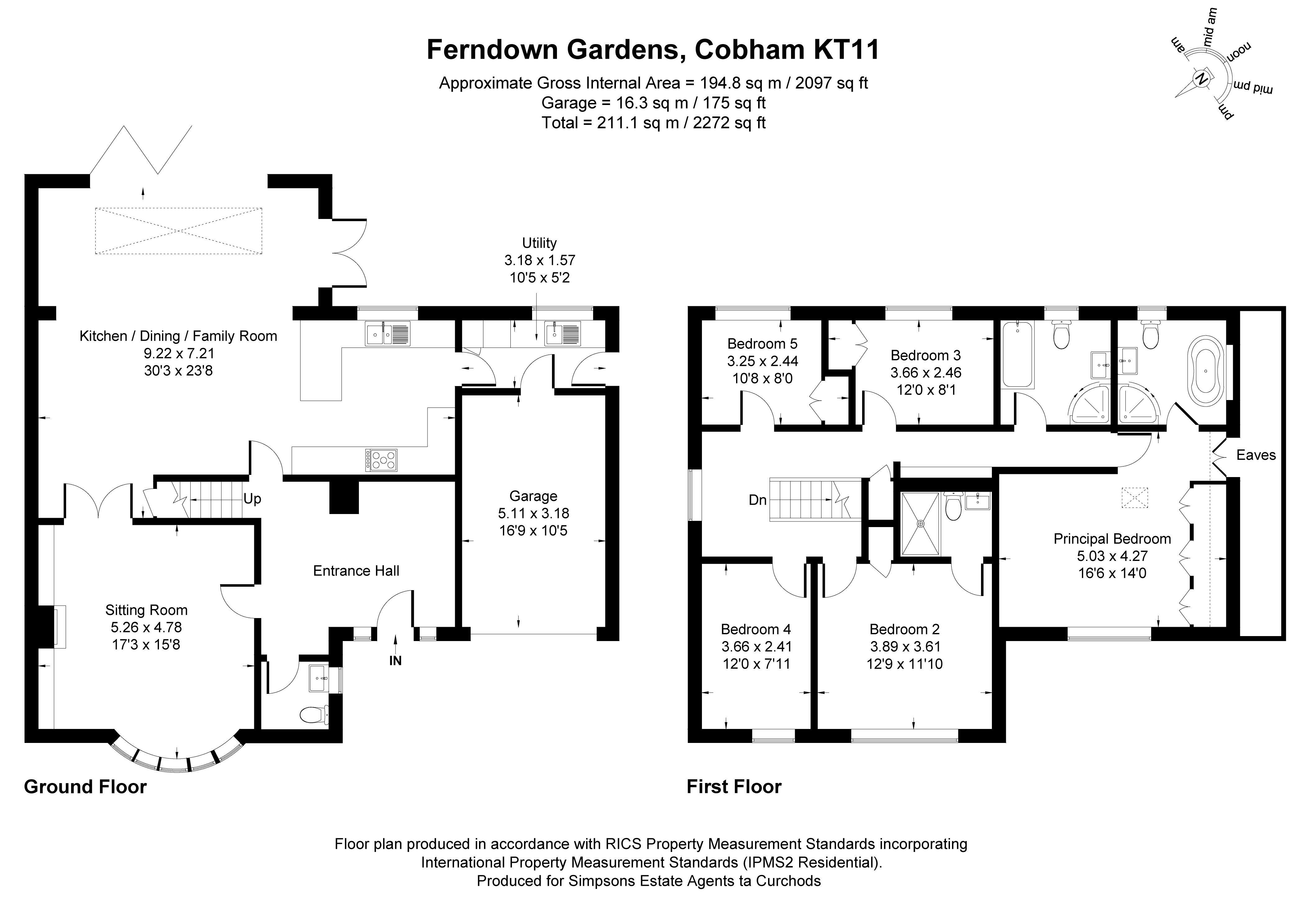 10, Ferndown Gardens, Cobham floorplan