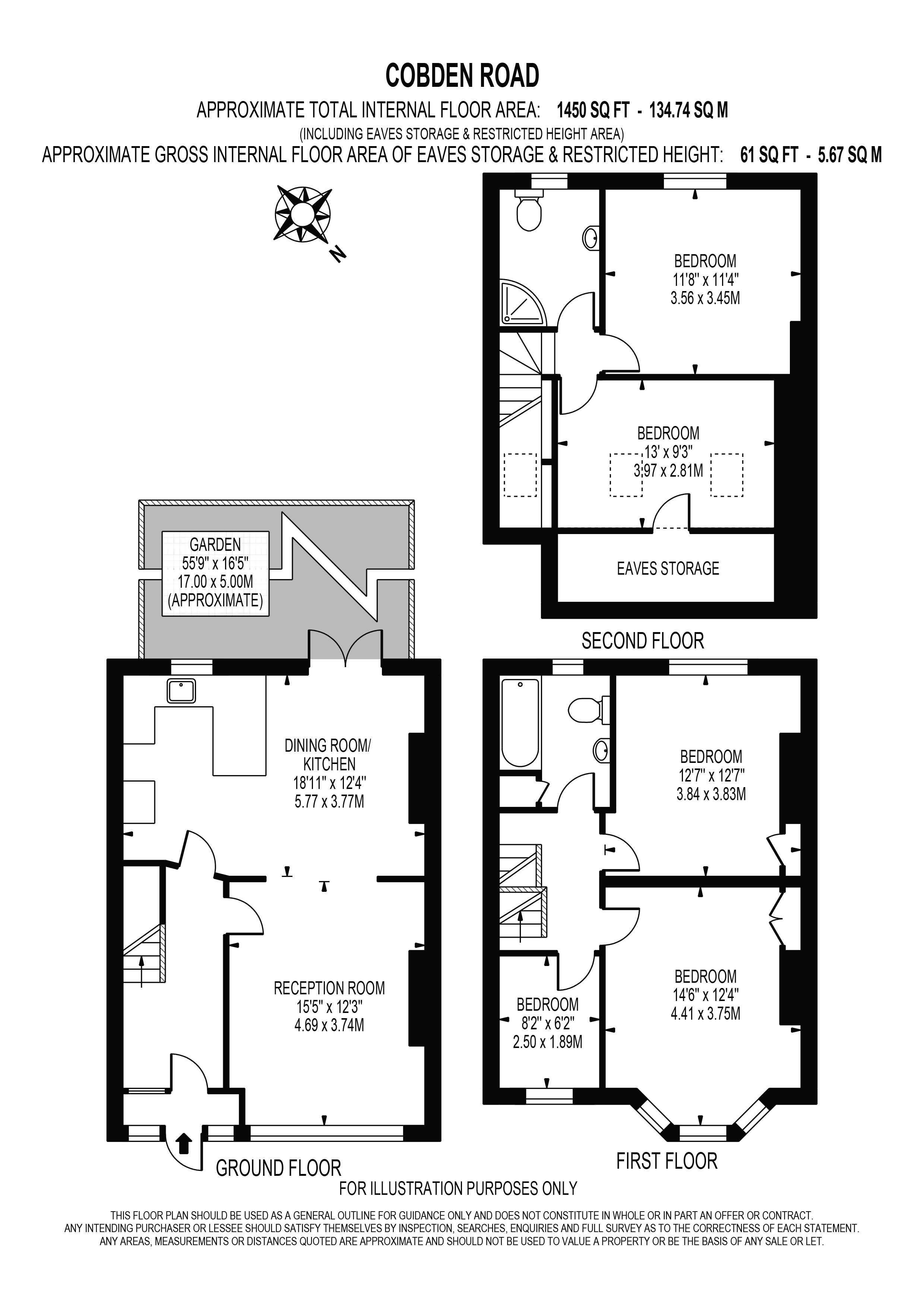 93, Cobden Road, London floorplan