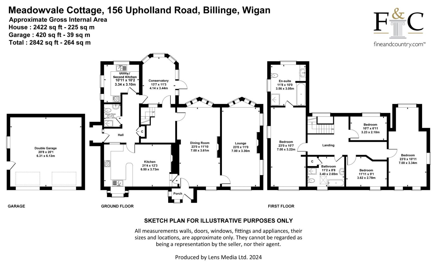 Meadowvale Cottage, 156, Upholland Road, Wigan floorplan