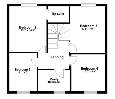 1, Eveland Close, Corby floorplan
