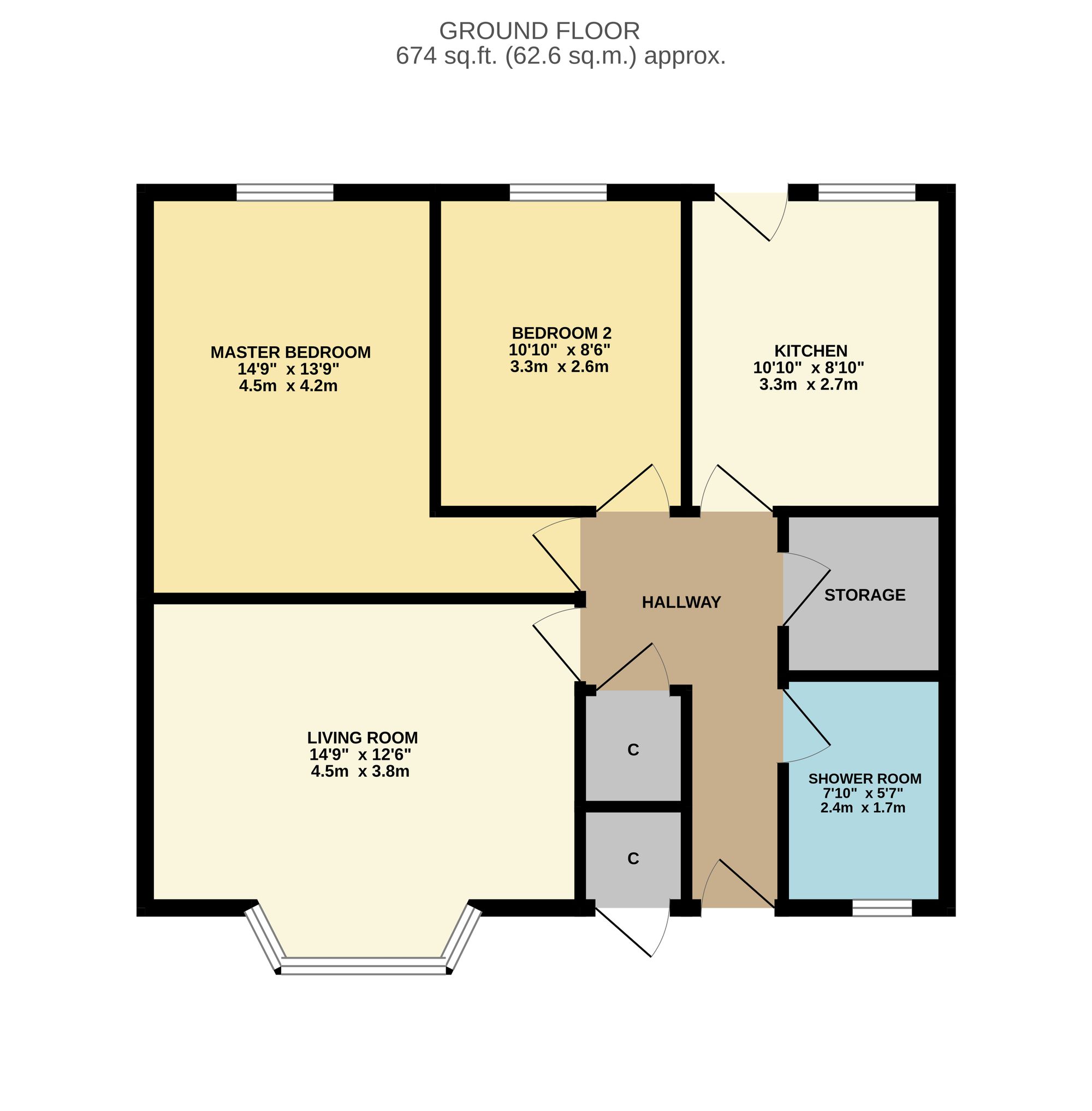 7 Caskie Drive, Glasgow floorplan