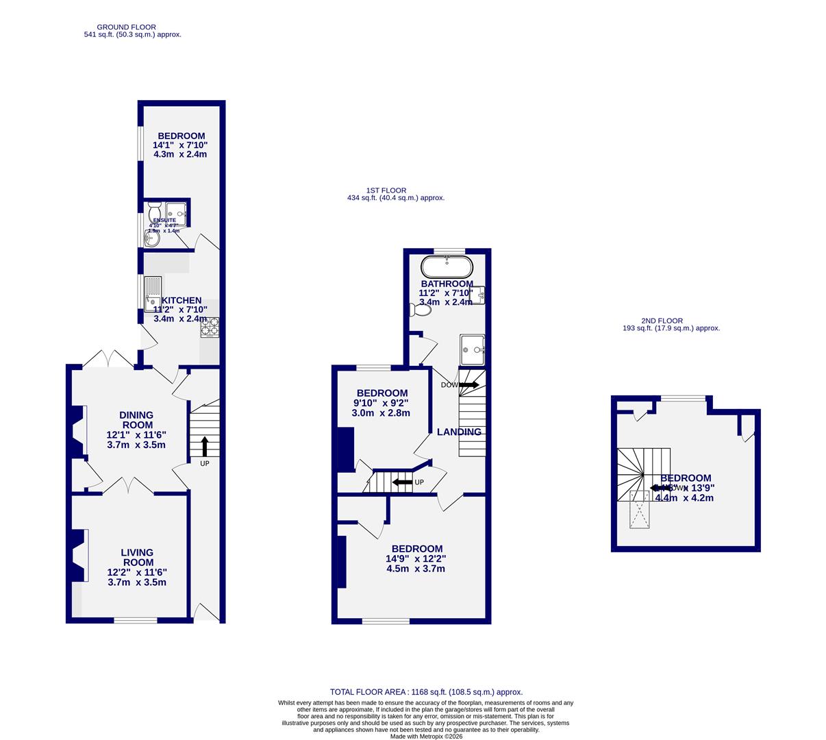 31, Compton Street, York floorplan