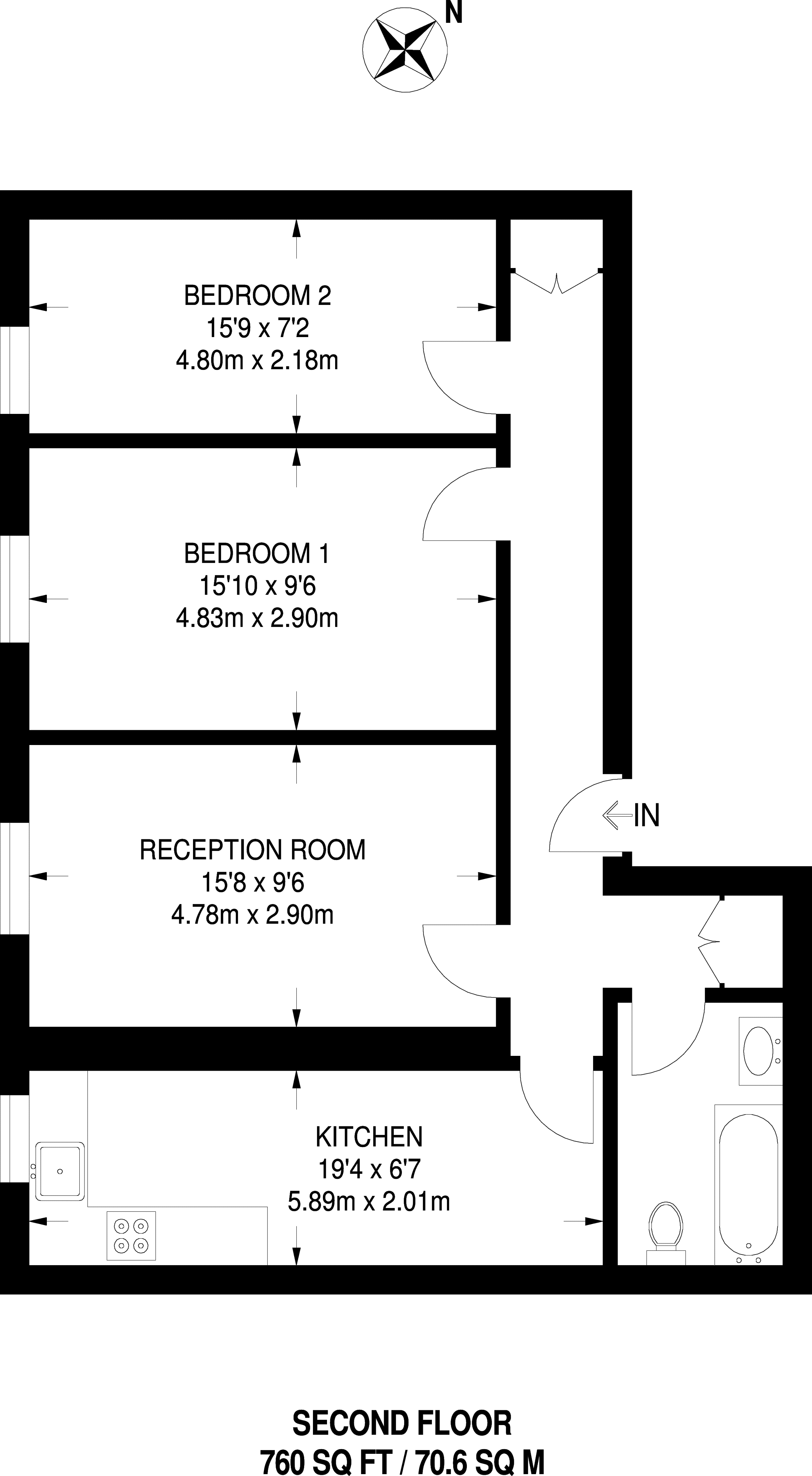 Hoe Street, Walthamstow floorplan