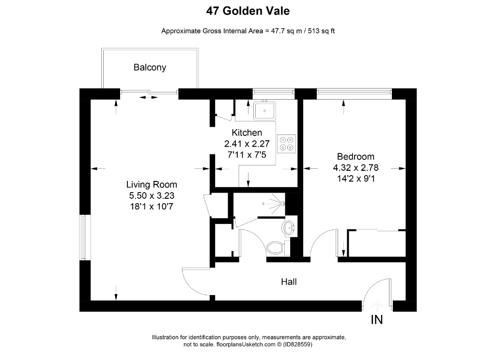 47, Golden Vale, Gloucester floorplan
