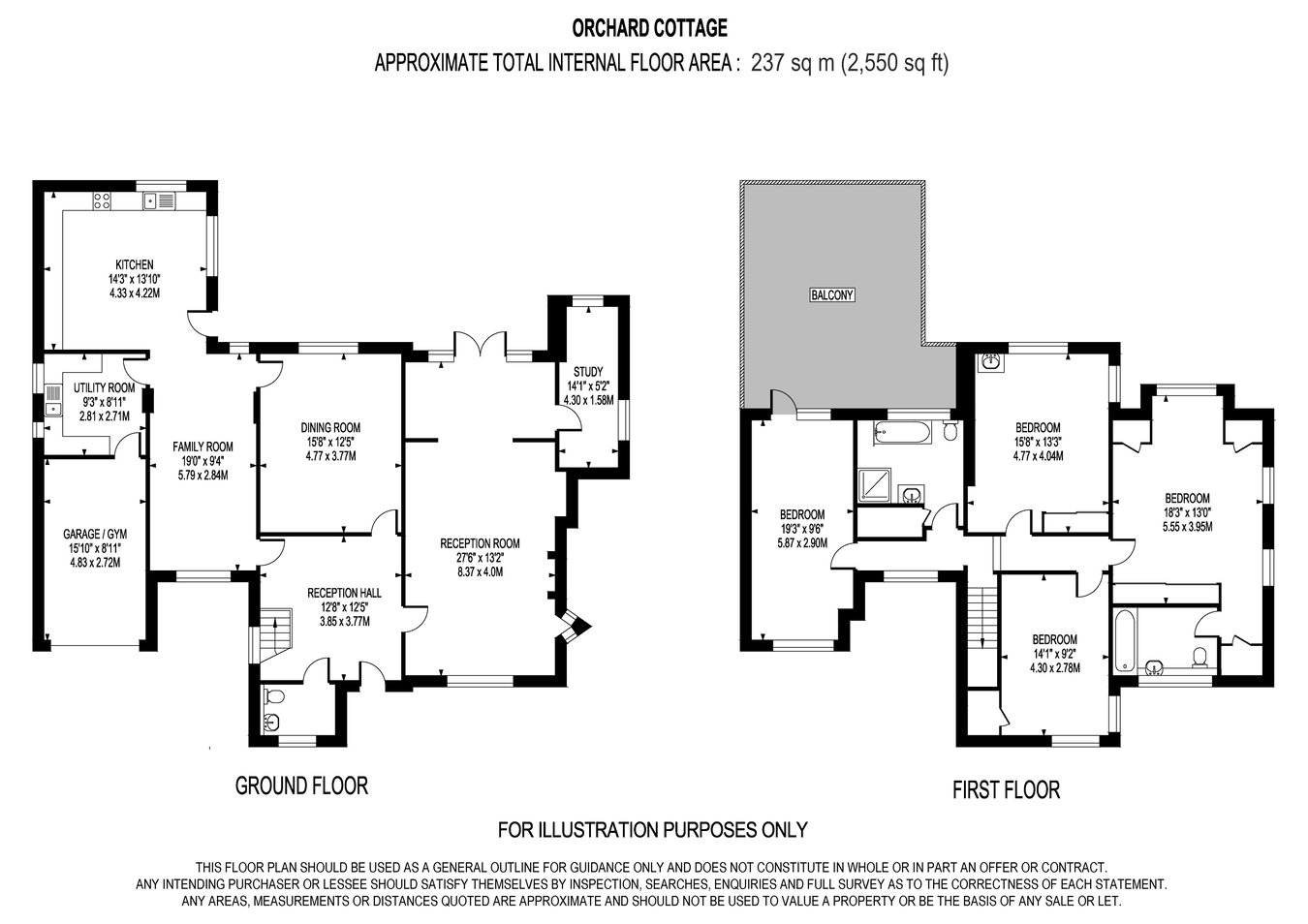 Orchard Cottage, Brooklands Road, WEYBRIDGE floorplan