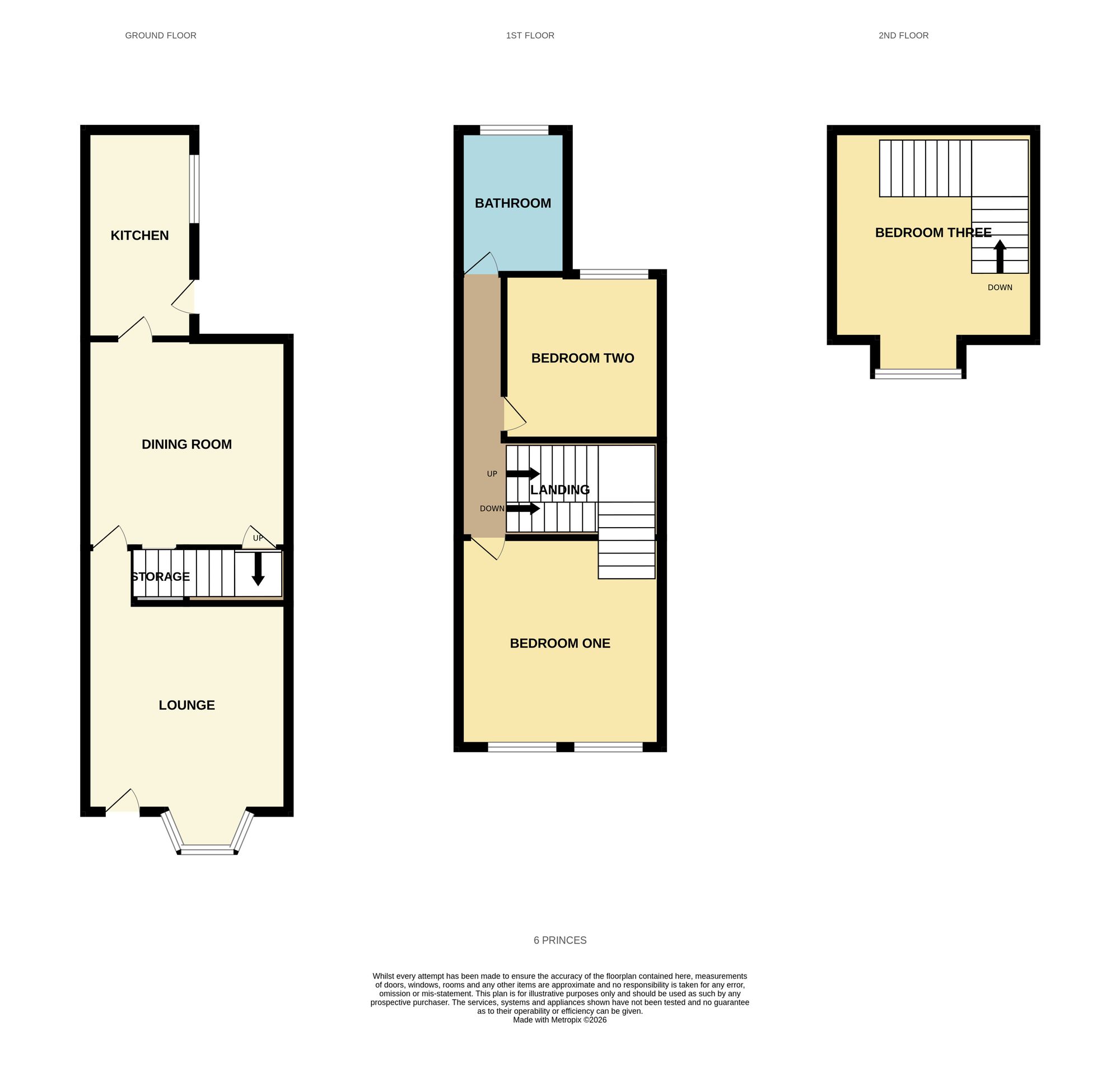 6 Princes Street, Mansfield floorplan