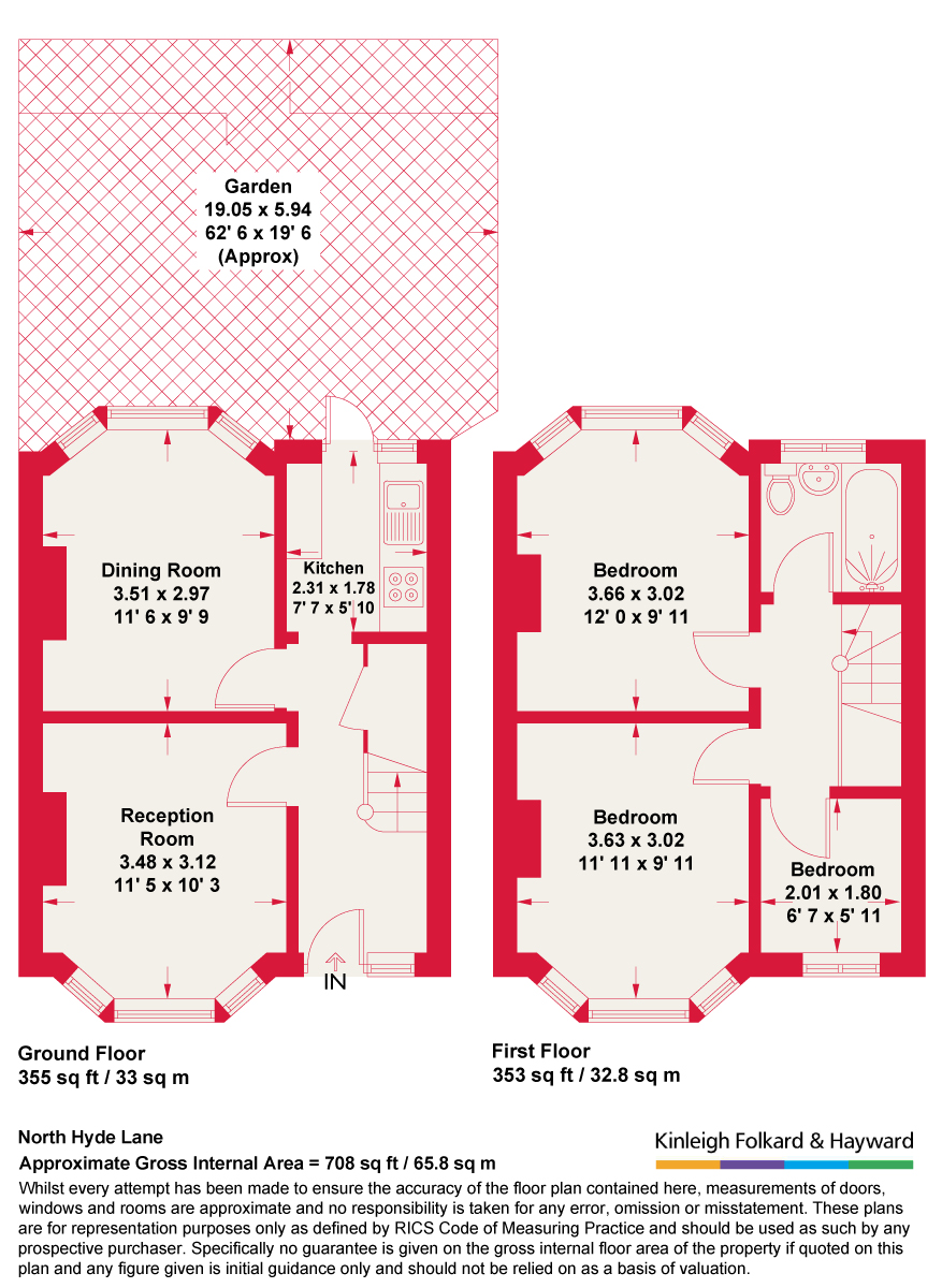 155, North Hyde Lane, Middlesex floorplan