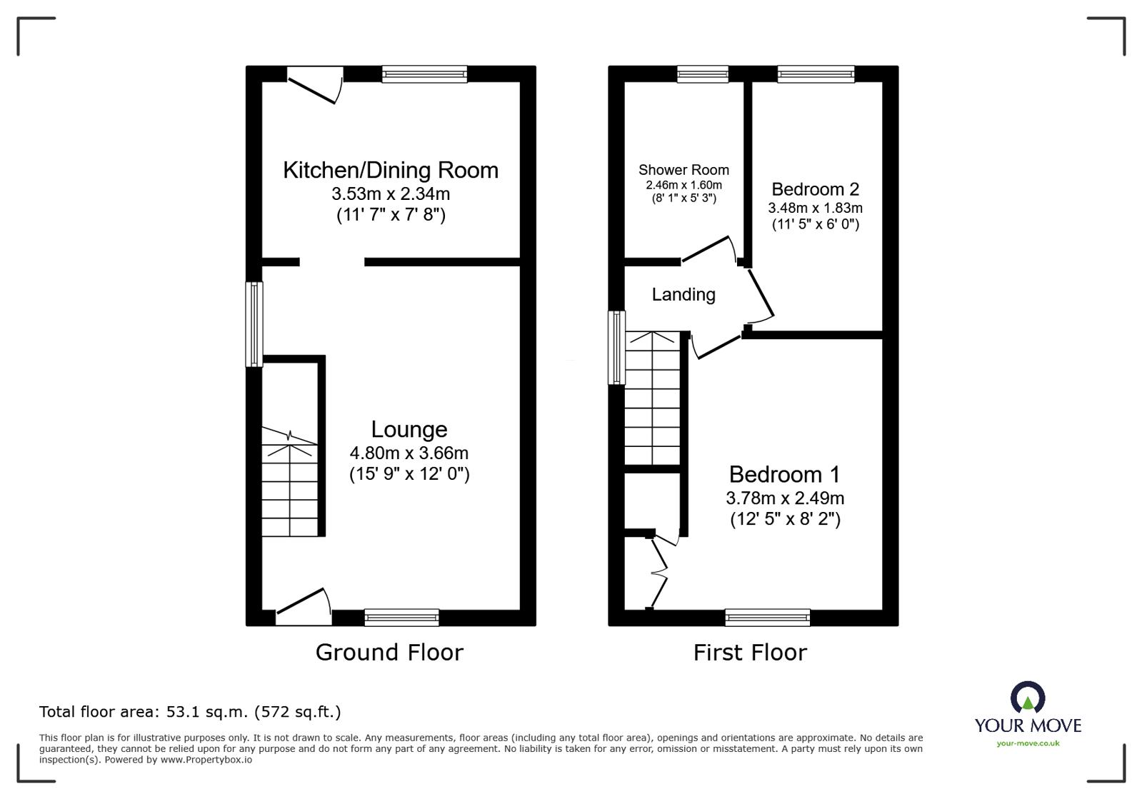 28, Finch Close, Swadlincote floorplan