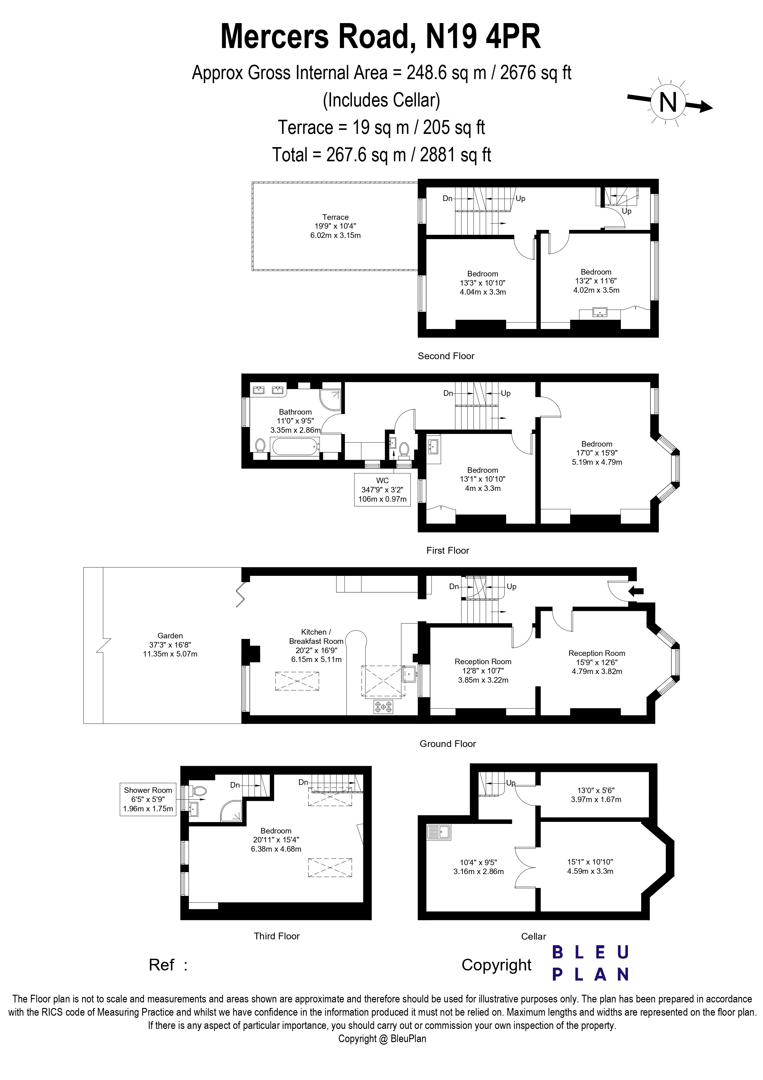 80, Mercers Road, London floorplan