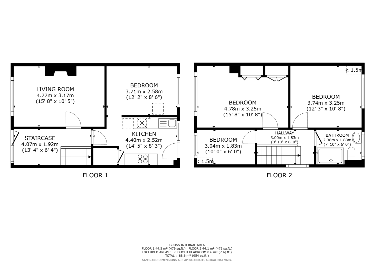 125, Ferry Road, Oxford floorplan